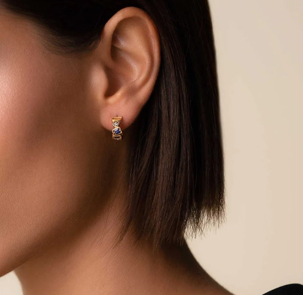 Sapphire Hoop Earrings: Sparkle at Cocktail Parties and Social Gatherings