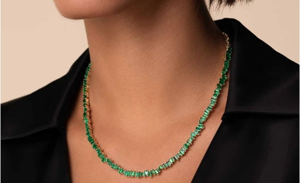 Emerald Tennis Necklaces: The Perfect Accessory for Spring and Summer