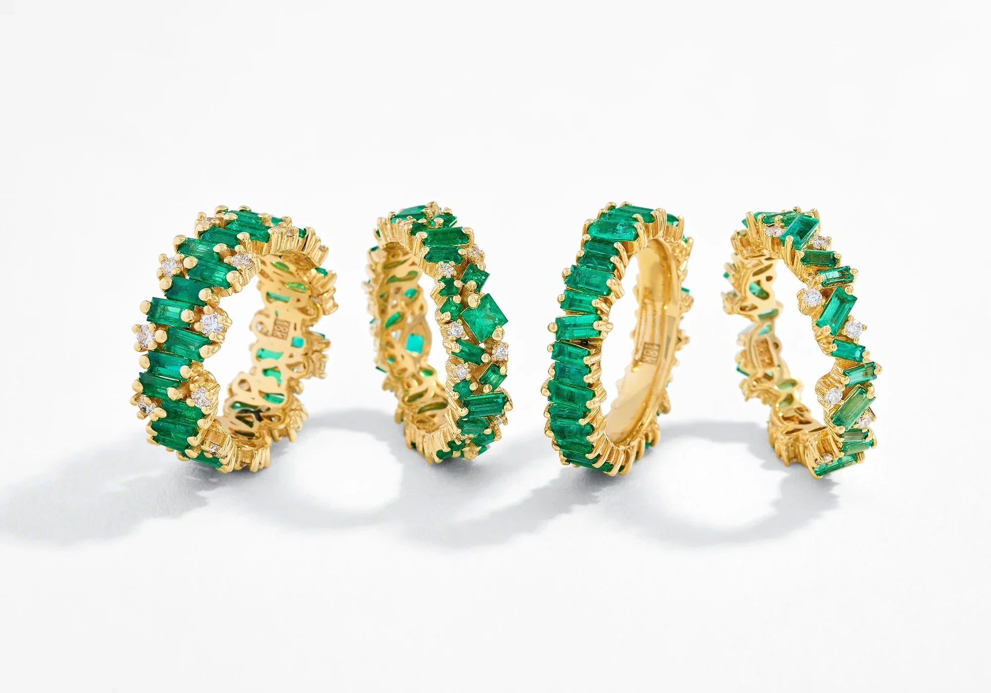Suzanne Kalan Emerald Ring in 18k Gold