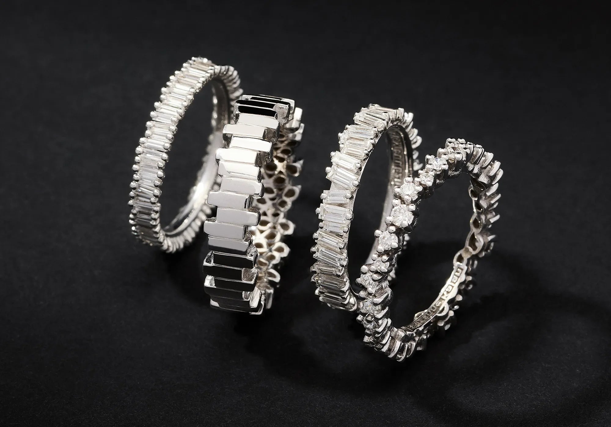 Suzanne Kalan Wedding Bands in 18k gold