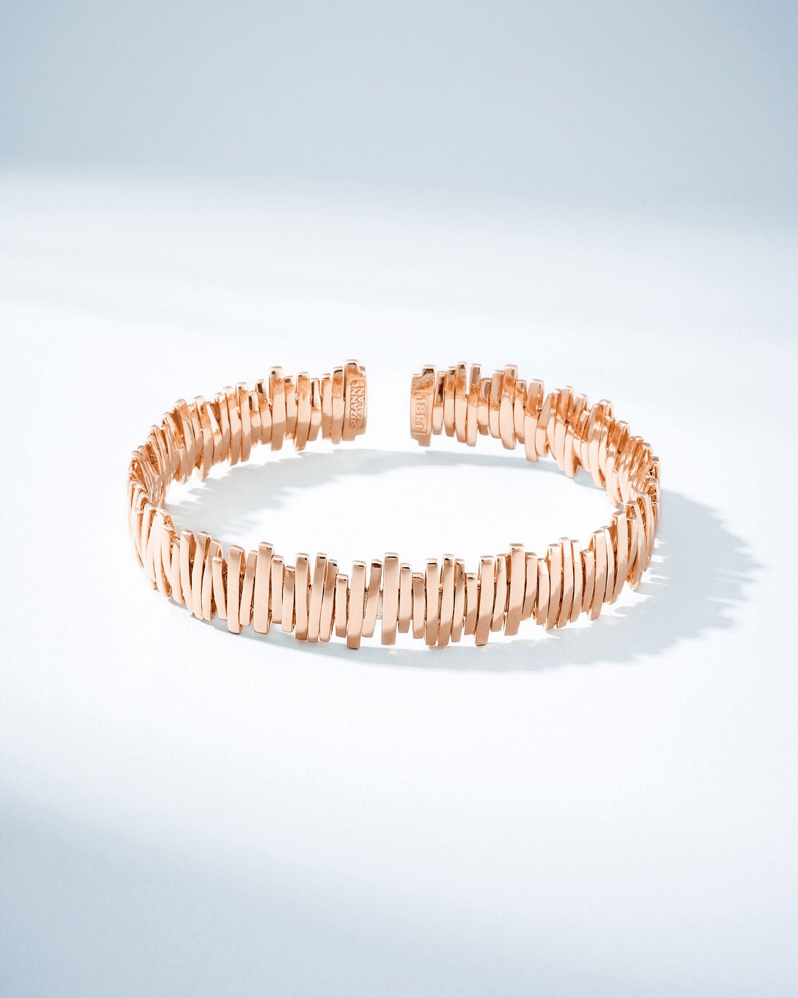 Suzanne Kalan Classic Gold Milli Bangle in 18k rose gold