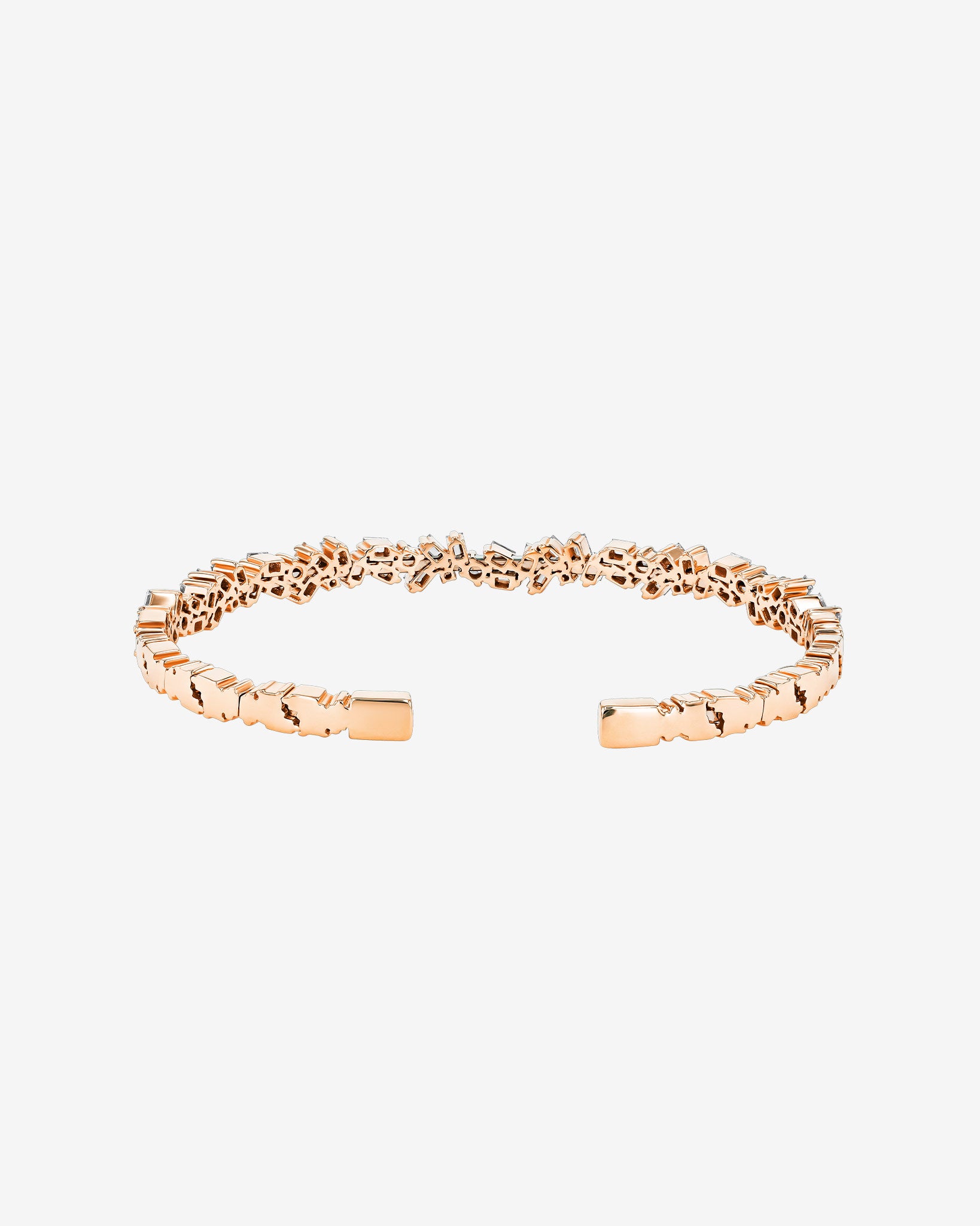 Suzanne Kalan Classic Diamond Sparkler Bangle in 18k rose gold