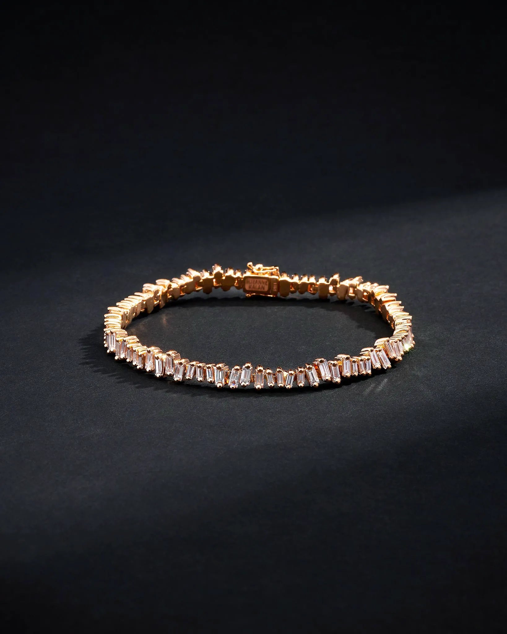 Suzanne Kalan Men's Bold Diamond Tennis Bracelet in 18k rose gold
