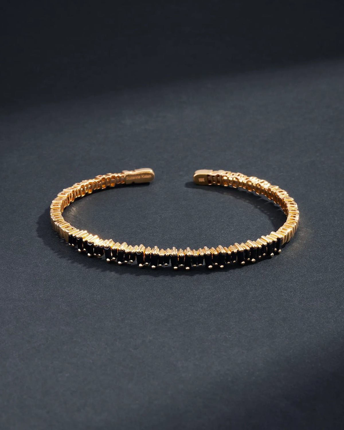 Bold Black Sapphire Bangle Bracelet | Men's Jewelry | Suzanne Kalan®