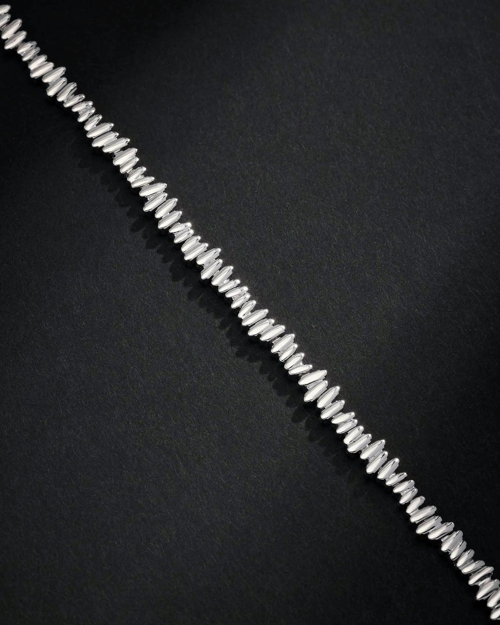 Suzanne Kalan Men's Golden Tennis Bracelet in 18k white gold
