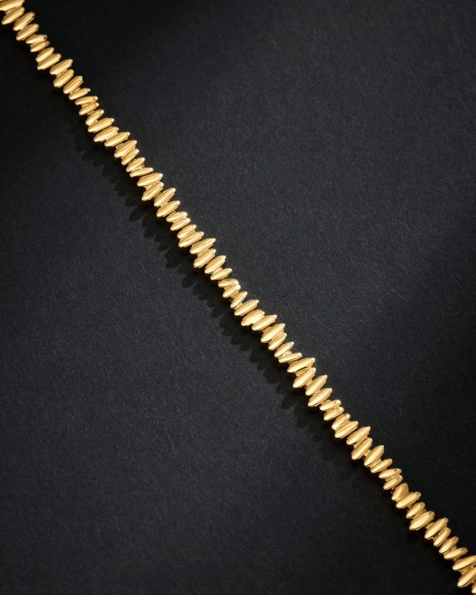 Suzanne Kalan Men's Golden Tennis Bracelet in 18k yellow gold