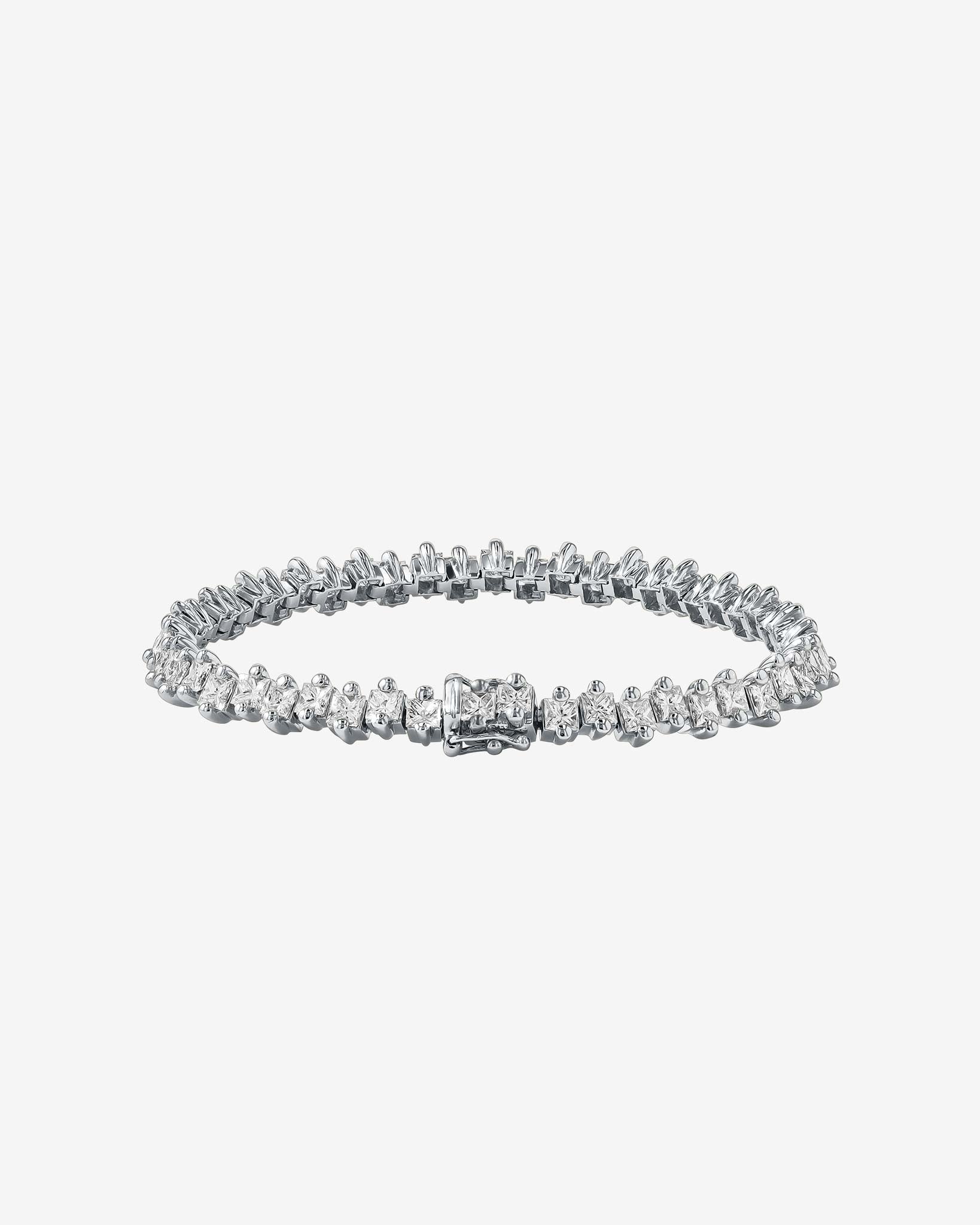 Suzanne Kalan Princess Milli Diamond Tennis Bracelet in 18k white gold