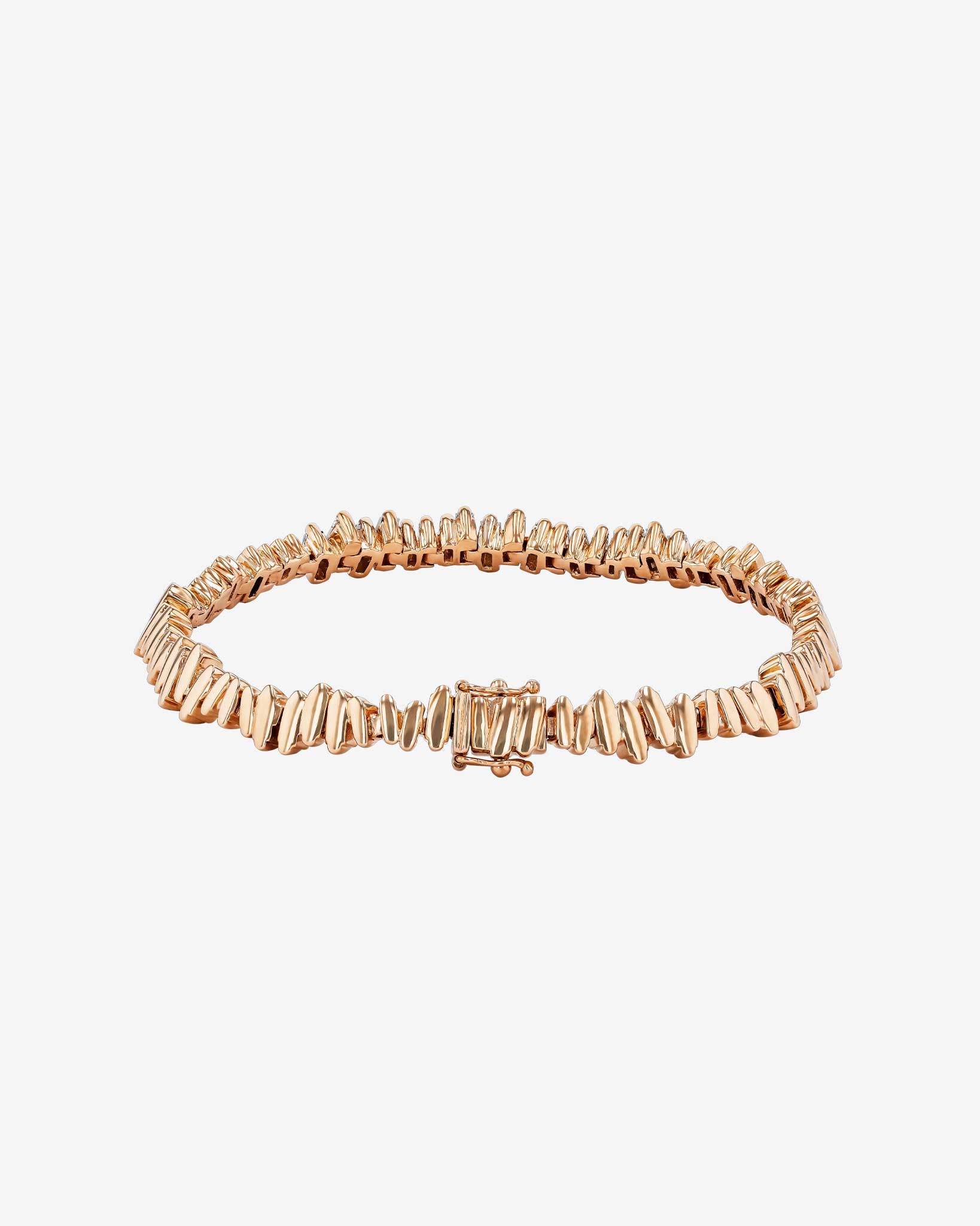 Suzanne Kalan Golden Diamond ID Bracelet in 18k rose gold