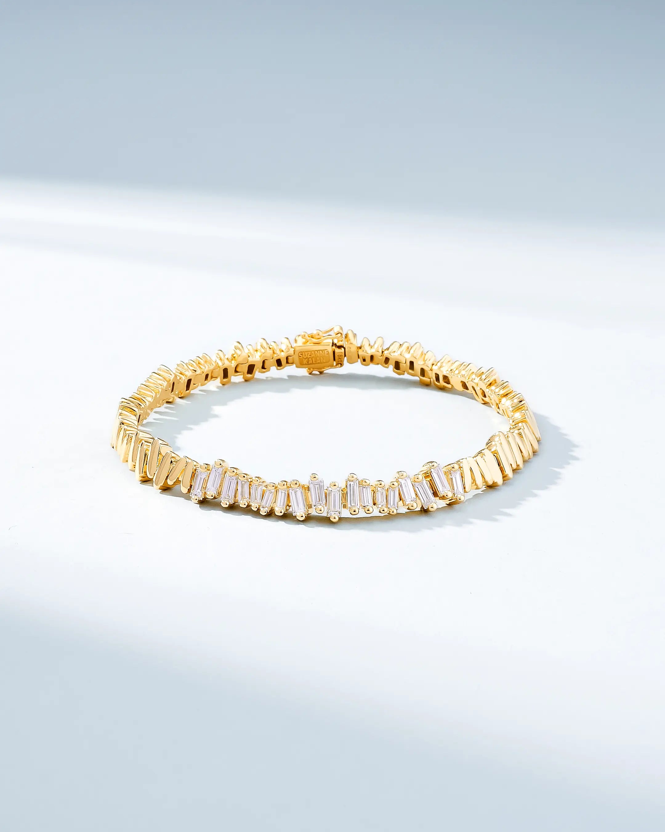 Suzanne Kalan Golden Diamond ID Bracelet in 18k yellow gold