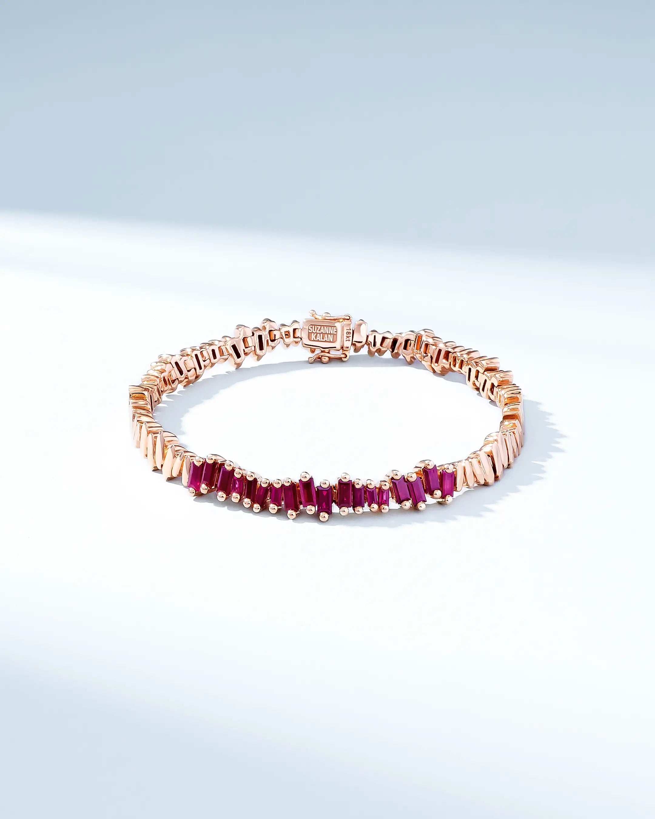 Suzanne Kalan Golden Ruby ID Bracelet in 18k rose gold