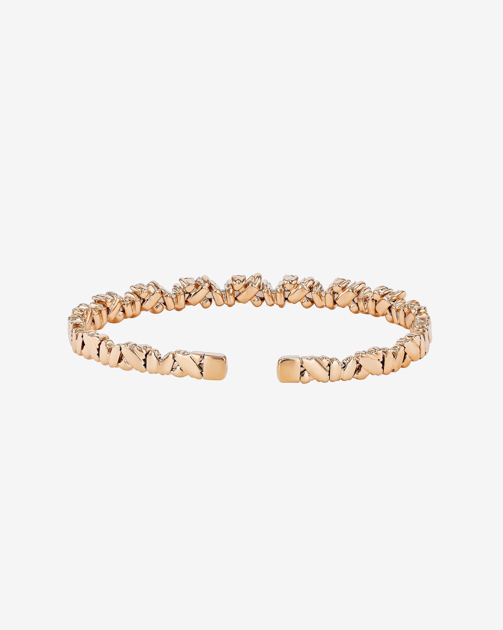 Suzanne Kalan Frenzy Reborn Diamond Bangle in 18k rose gold