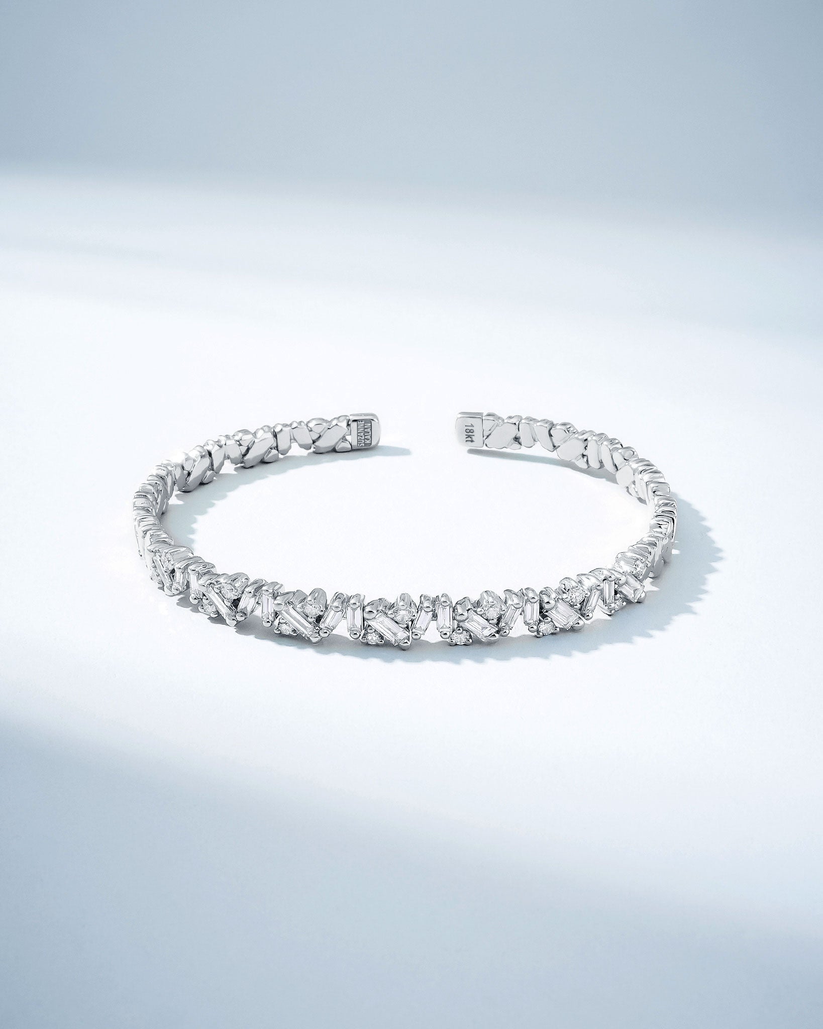 Suzanne Kalan Frenzy Reborn Diamond Bangle in 18k white gold