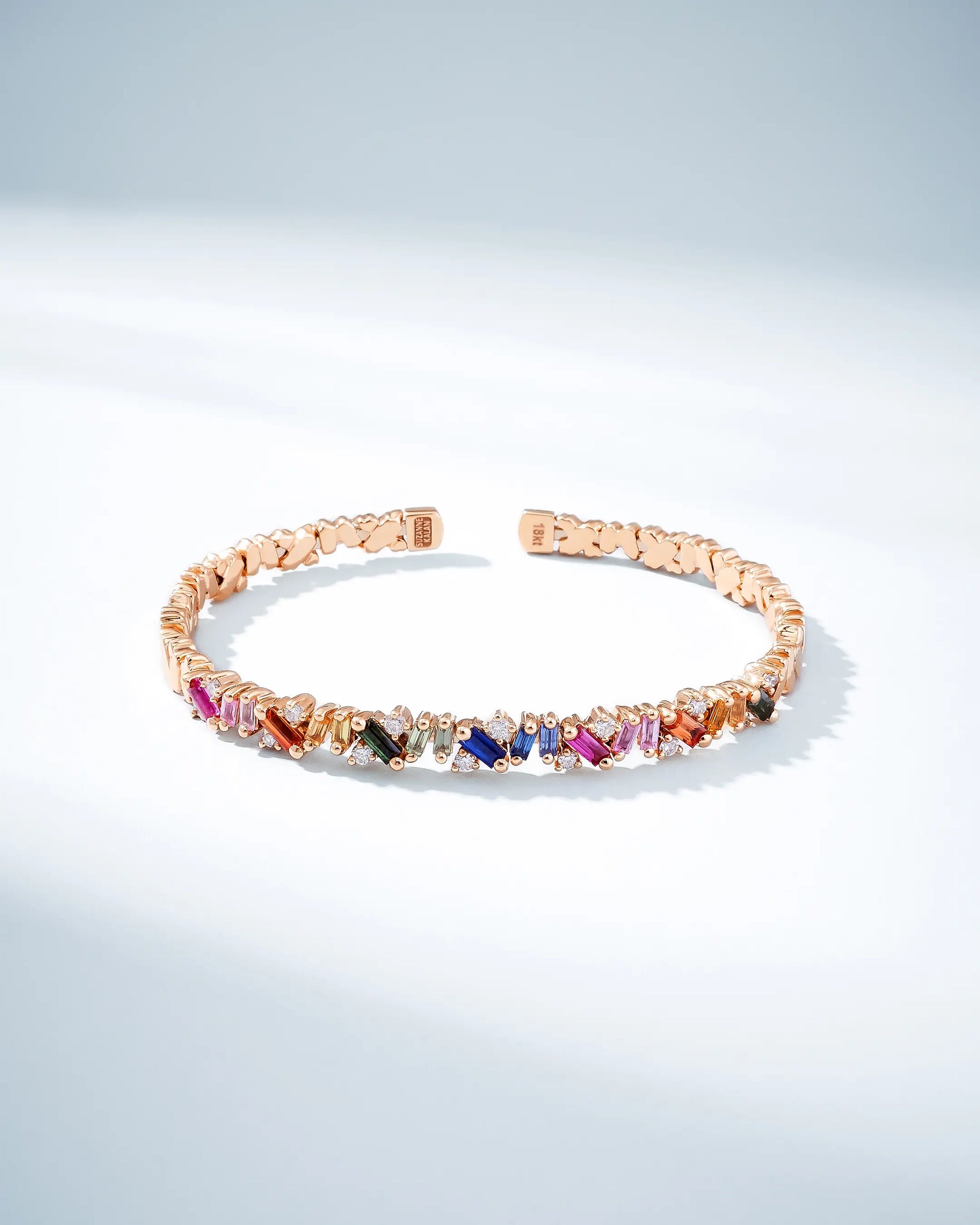 Suzanne Kalan rainbowバゲットリング　K14 Suzanne Kalan rainbowバゲットリング K14 - メルカリ