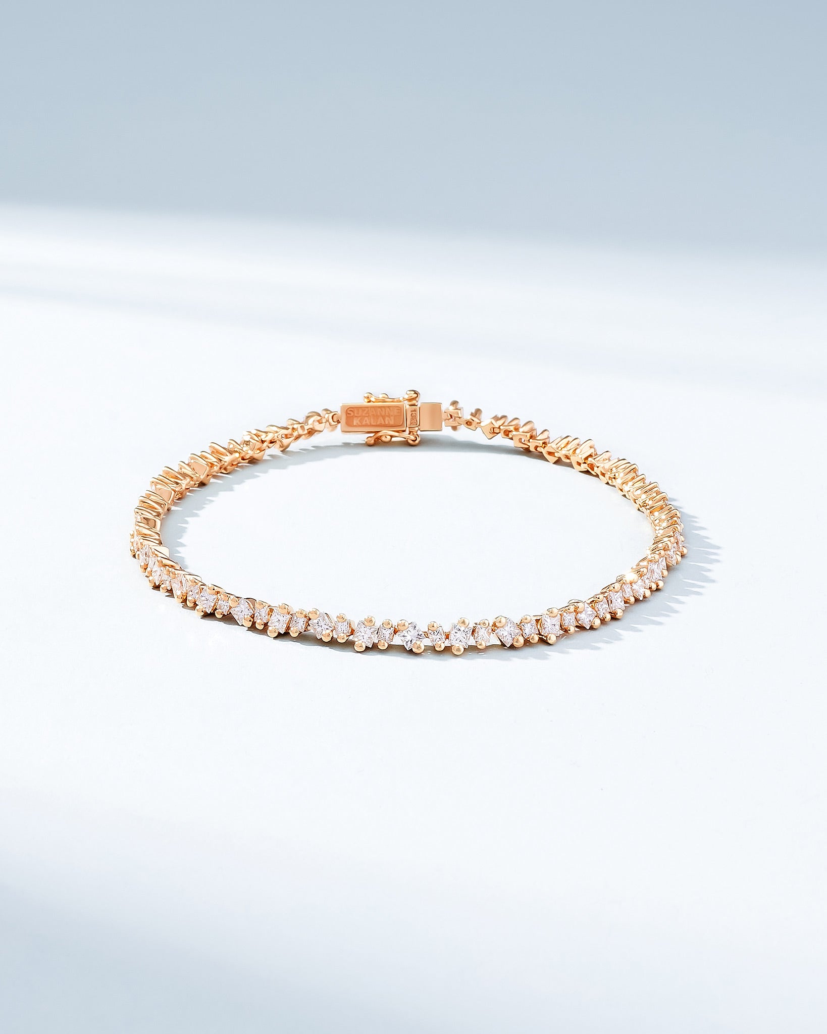 Suzanne Kalan La Fantaisie Cosmic Diamond Tennis Bracelet in 18k rose gold