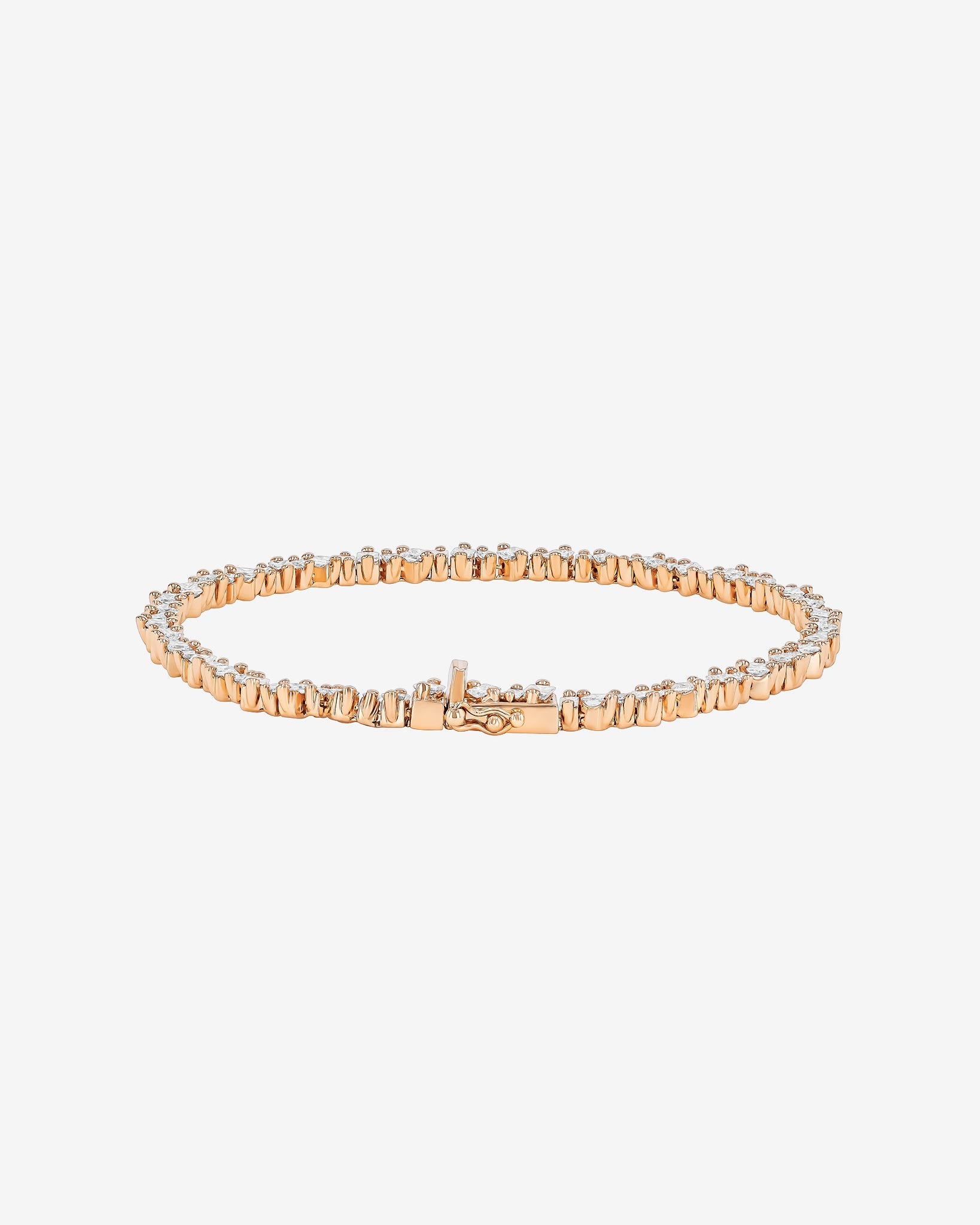 Suzanne Kalan La Fantaisie Cosmic Diamond Tennis Bracelet in 18k rose gold