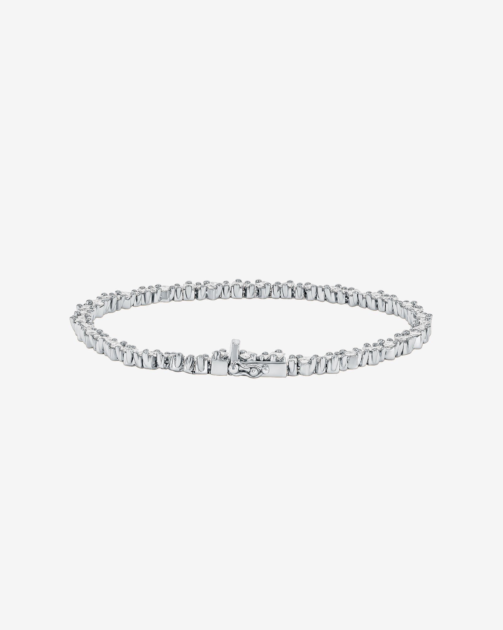 Suzanne Kalan La Fantaisie Cosmic Diamond Tennis Bracelet in 18k white gold