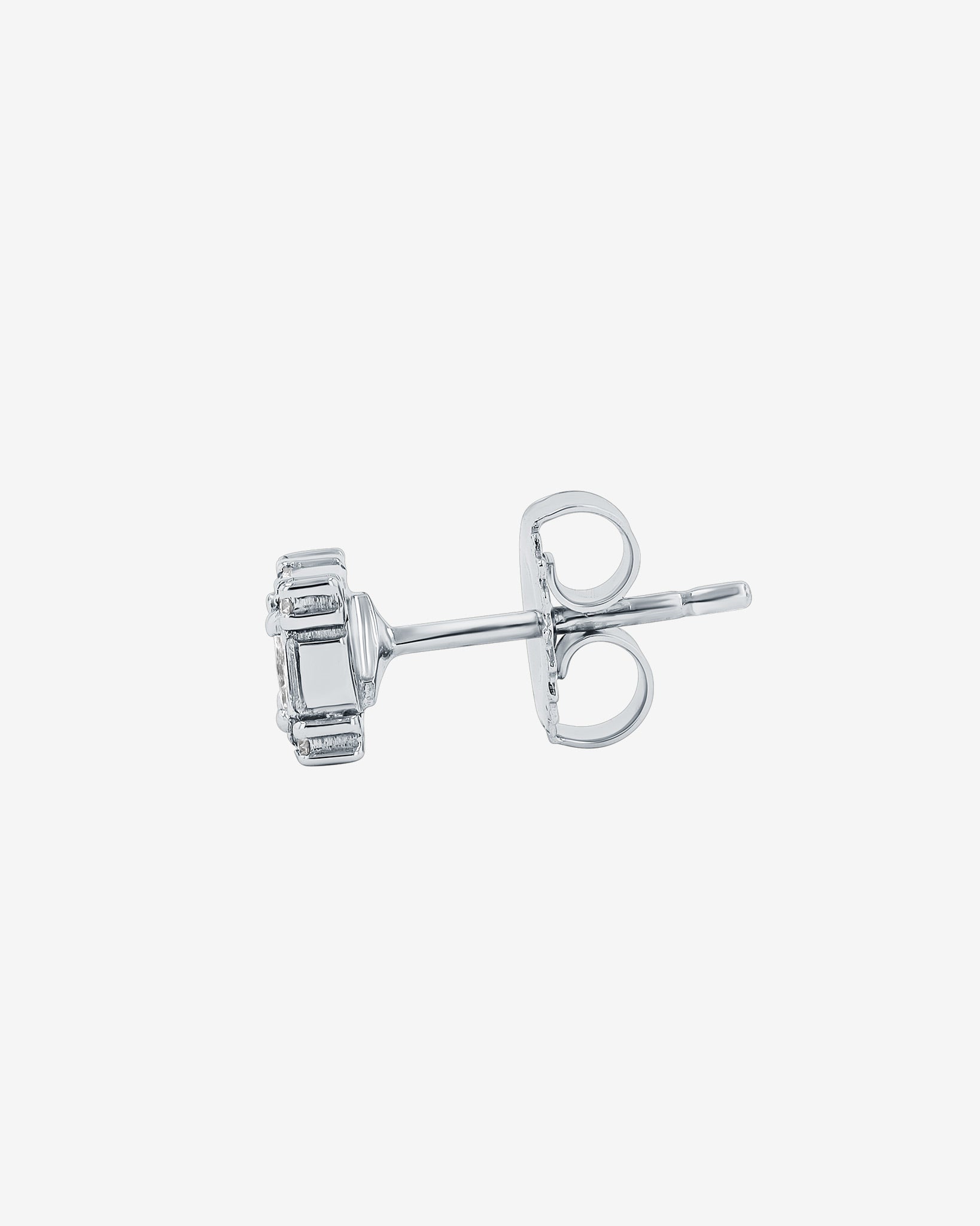 Suzanne Kalan Princess Mini Diamond Studs in 18k white gold