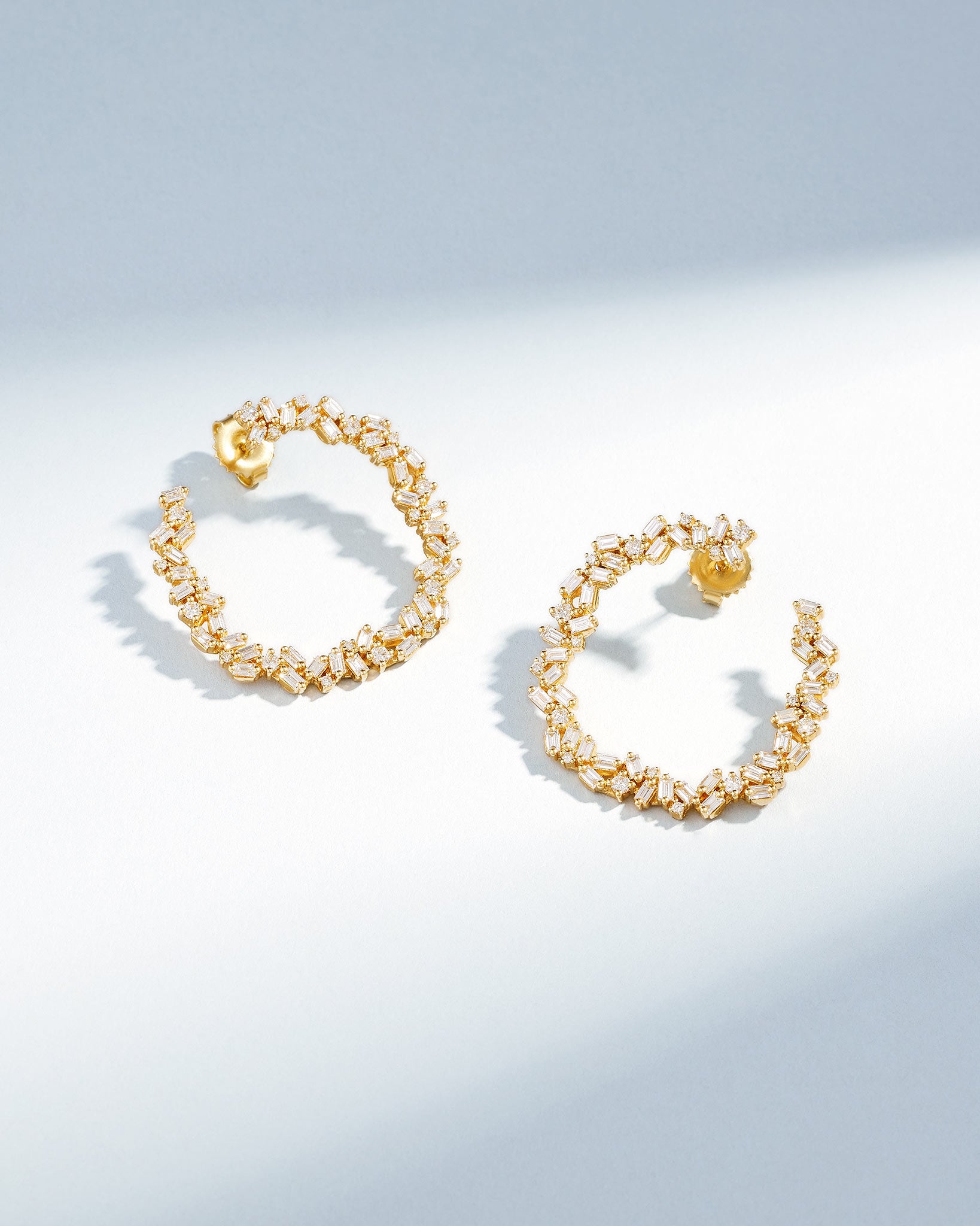 Gorgeous 18K Gold Sapphire Hoop Earrings | Shop Suzanne Kalan Now