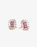 Suzanne Kalan Bold Spark Pink Sapphire Studs in 18k rose gold
