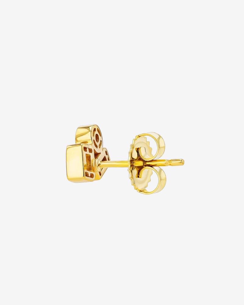 Suzanne Kalan Inlay Diamond Mini Studs in 18k yellow gold