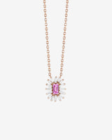 Suzanne Kalan Bold Pink Sapphire Spark Pendant in 18k rose gold