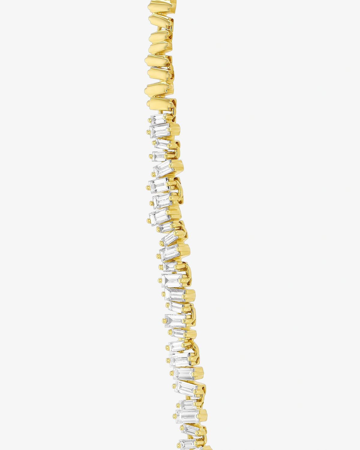 Suzanne Kalan Bold Diamond Tennis Necklace in 18k yellow gold