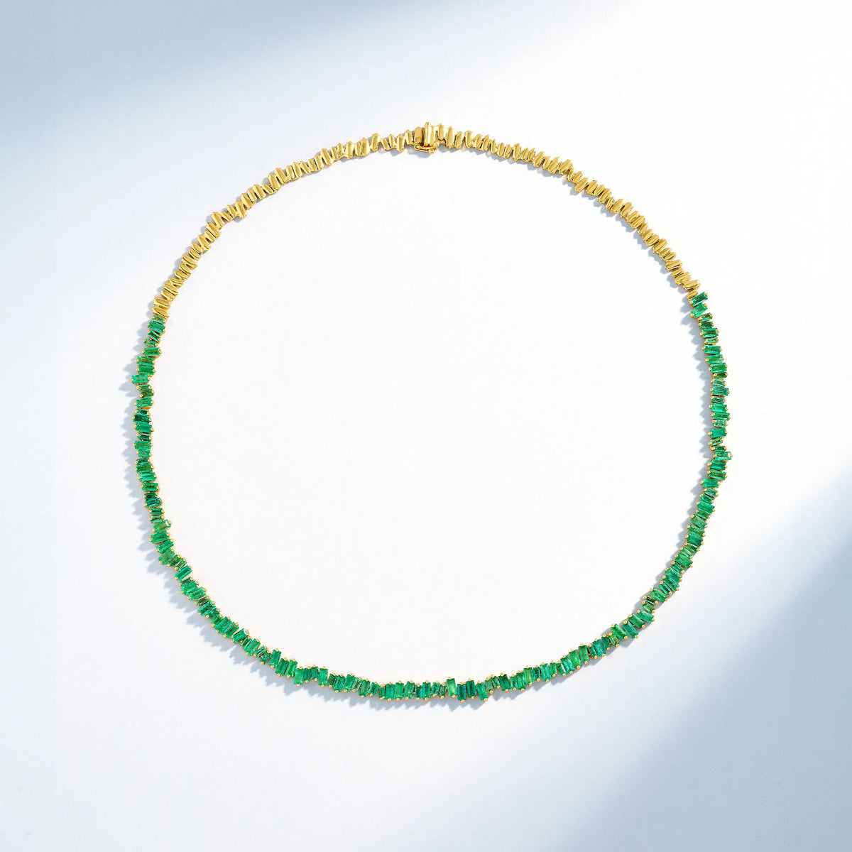 Bold Emerald Tennis Necklace | SUZANNE KALAN®