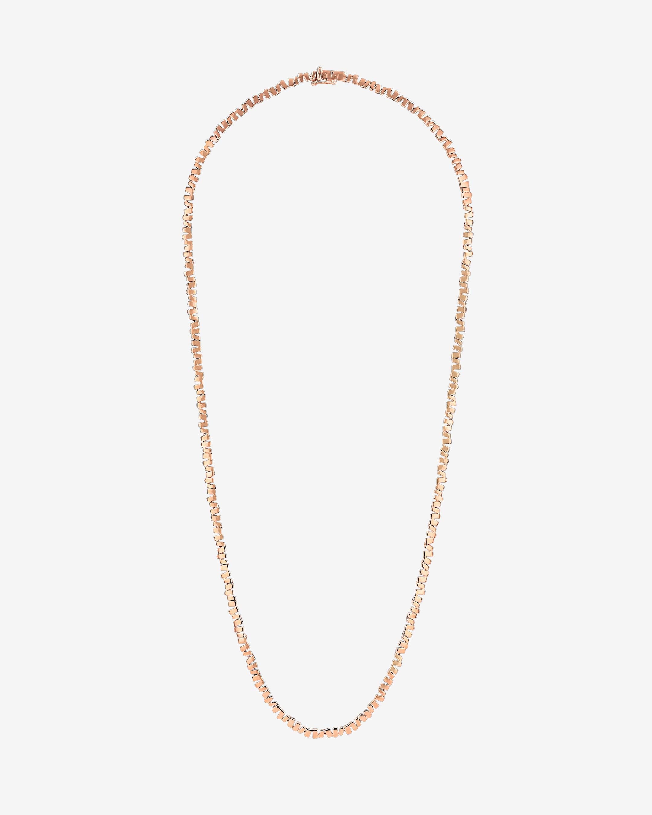 Suzanne Kalan Golden Mini Tennis Necklace in 18k rose gold