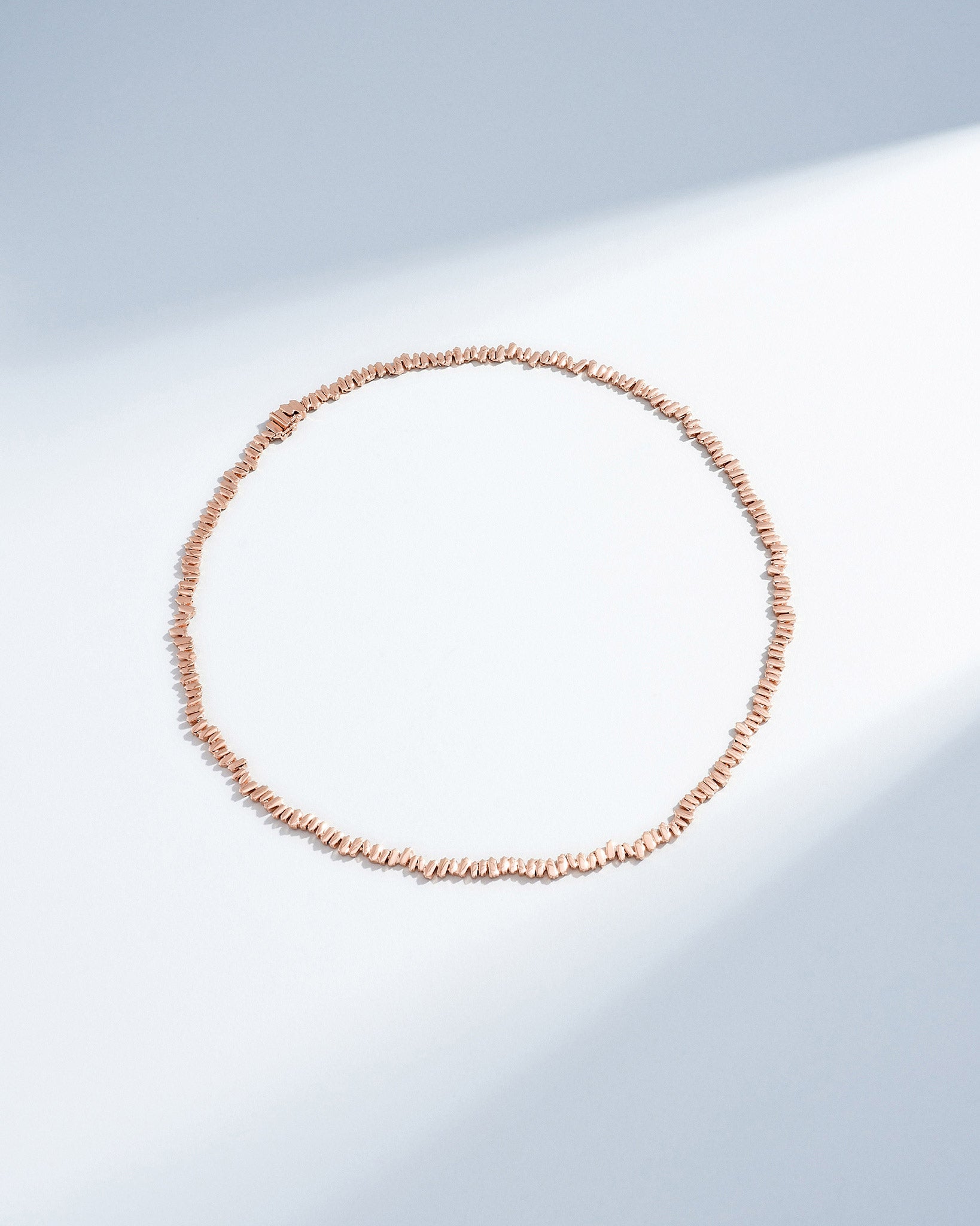 Suzanne Kalan Golden Tennis Necklace in 18k rose gold