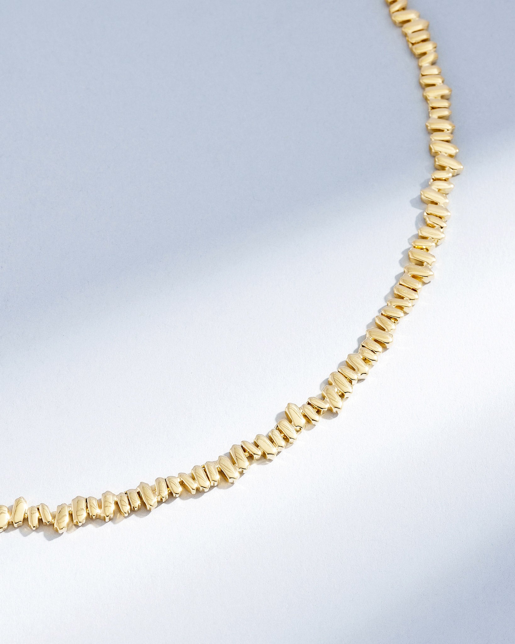 Suzanne Kalan Golden Tennis Necklace in 18k yellow gold