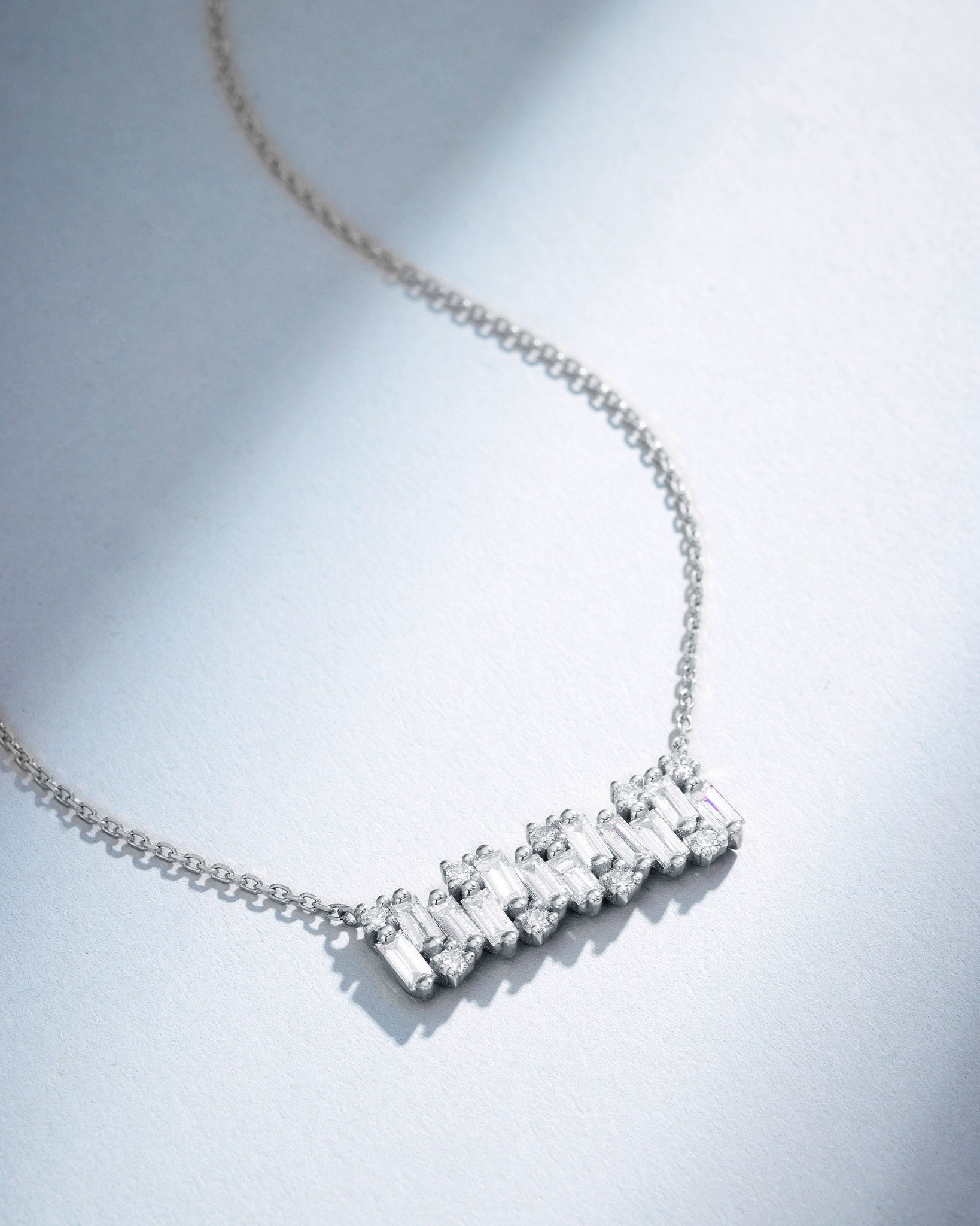 Shimmer Diamond Bar Pendant