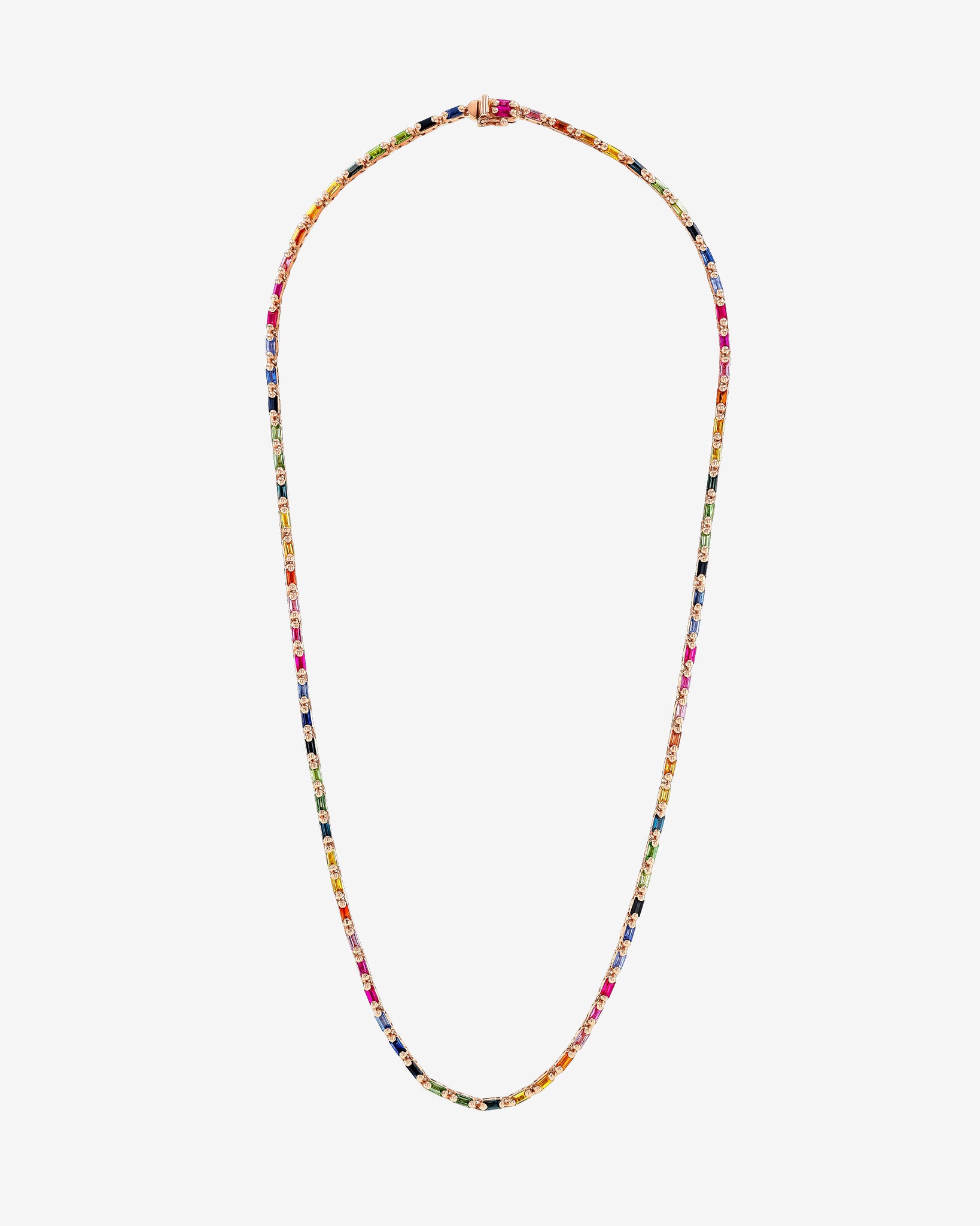 【❁Rainbow Maker❁】 インプレッションパールネックレス Bold Burst Rainbow Sapphire Tennis Necklace | Suzanne Kalan®