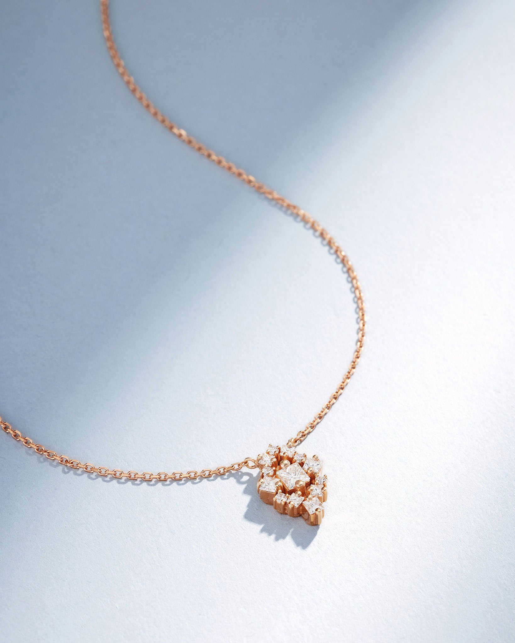 Suzanne Kalan La Fantaisie Star Diamond Pendant in 18k rose gold