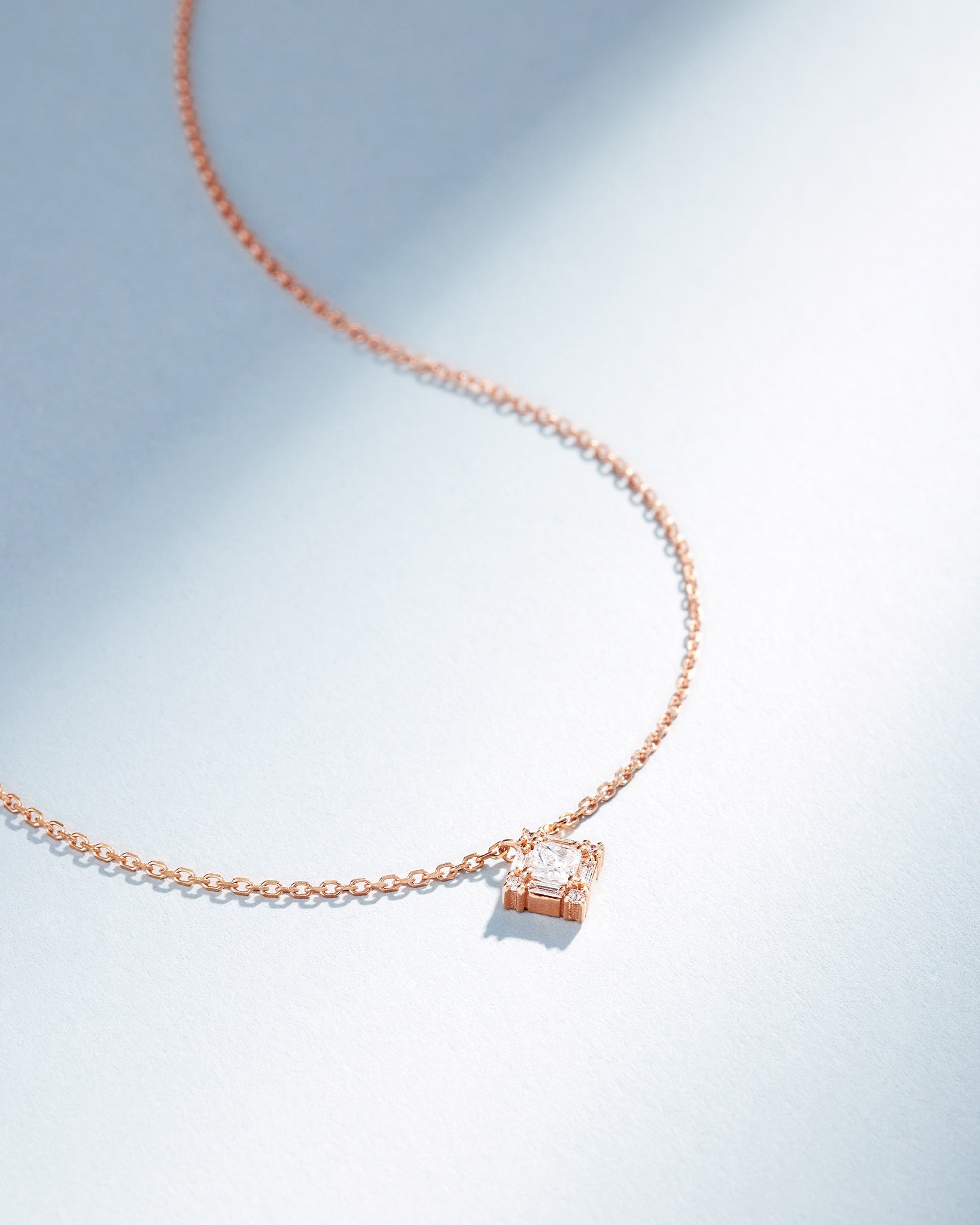 Suzanne Kalan Princess Mini Diamond Pendant in 18k rose gold