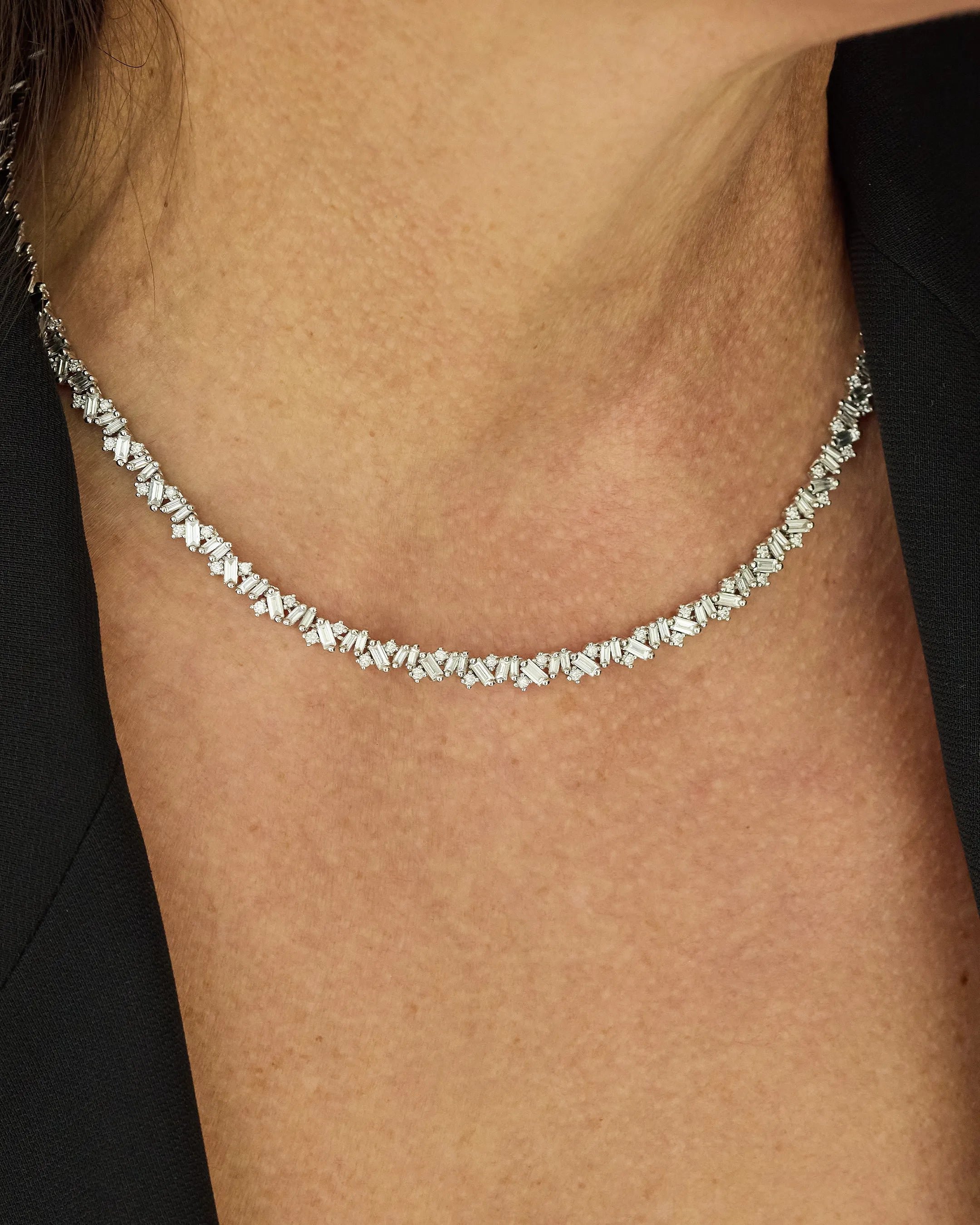 Frenzy Diamond Tennis Necklace