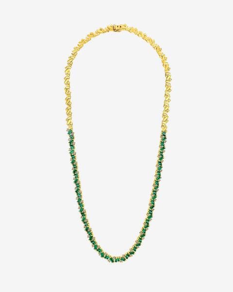 Frenzy Emerald Tennis Necklace | Suzanne Kalan®