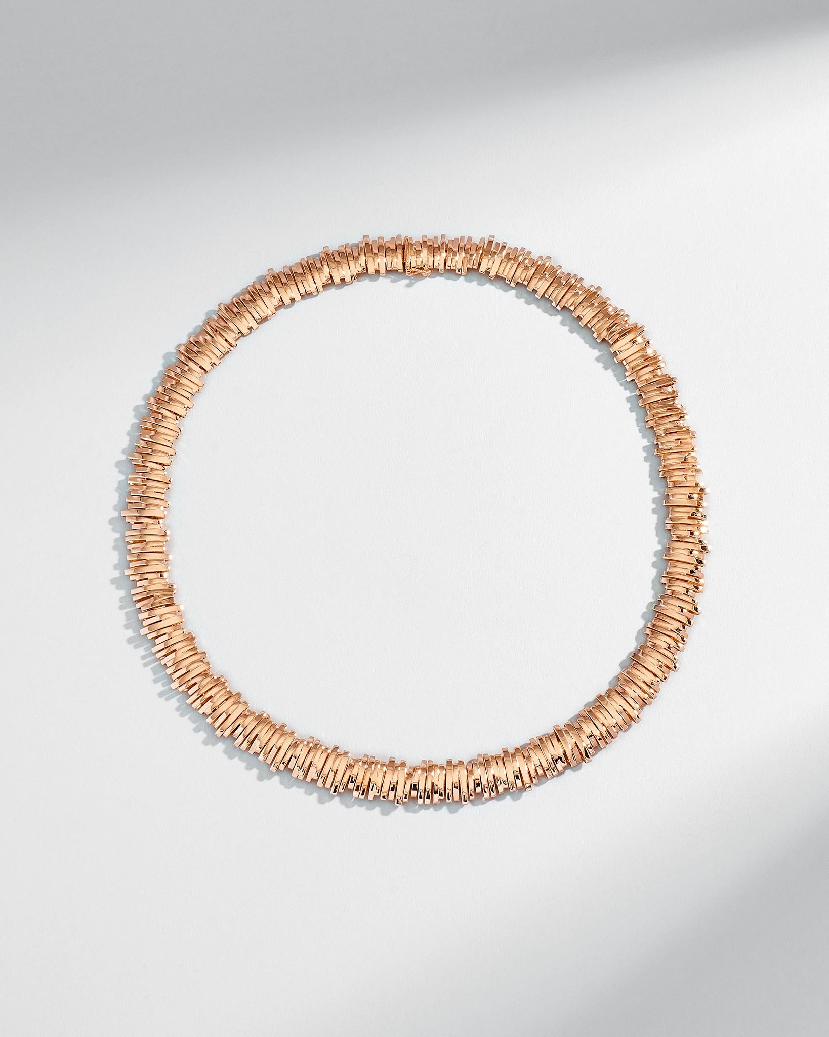 Suzanne Kalan Classic Gold Tennis Necklace in 18k rose gold