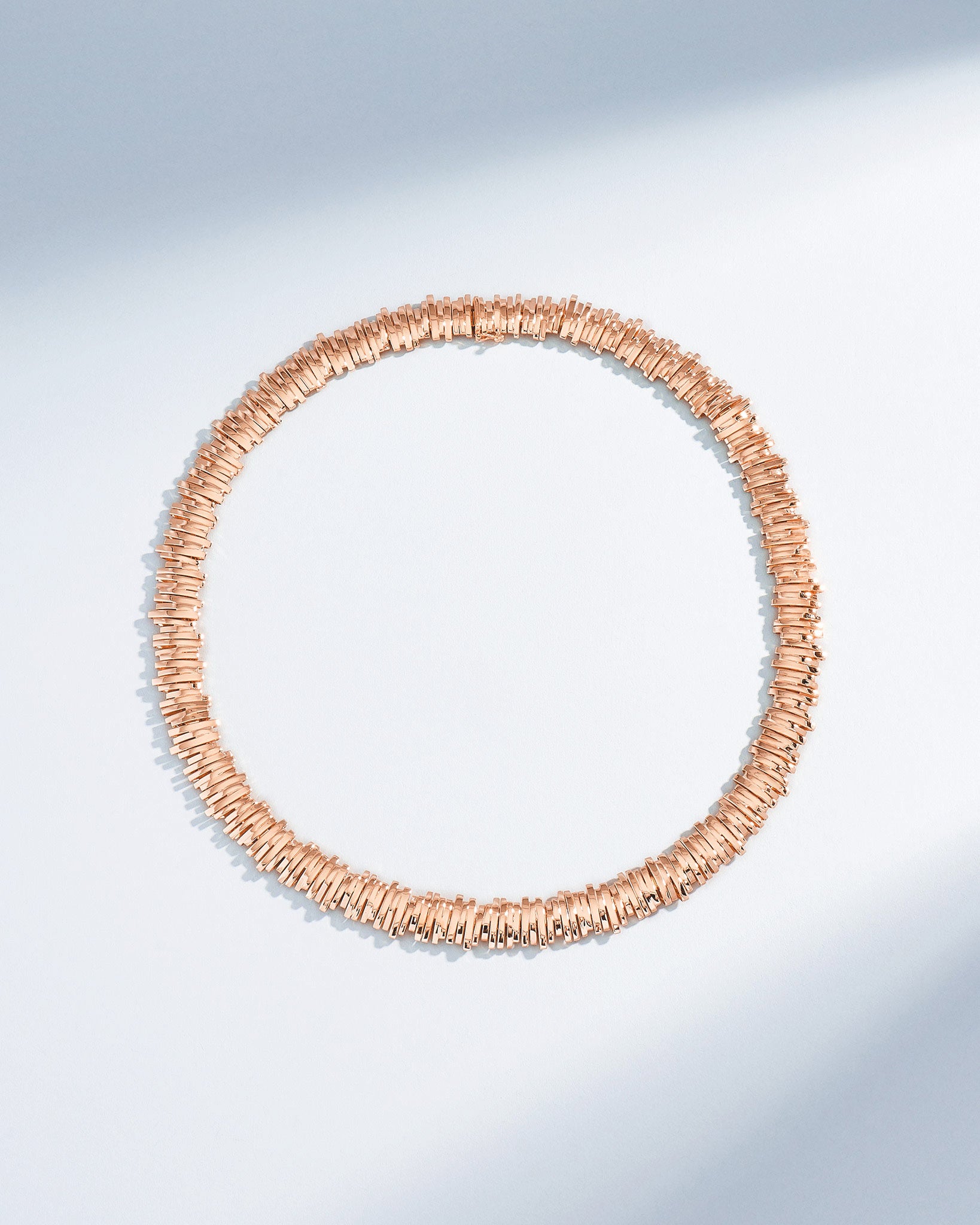 Suzanne Kalan Classic Gold Tennis Necklace in 18k rose gold