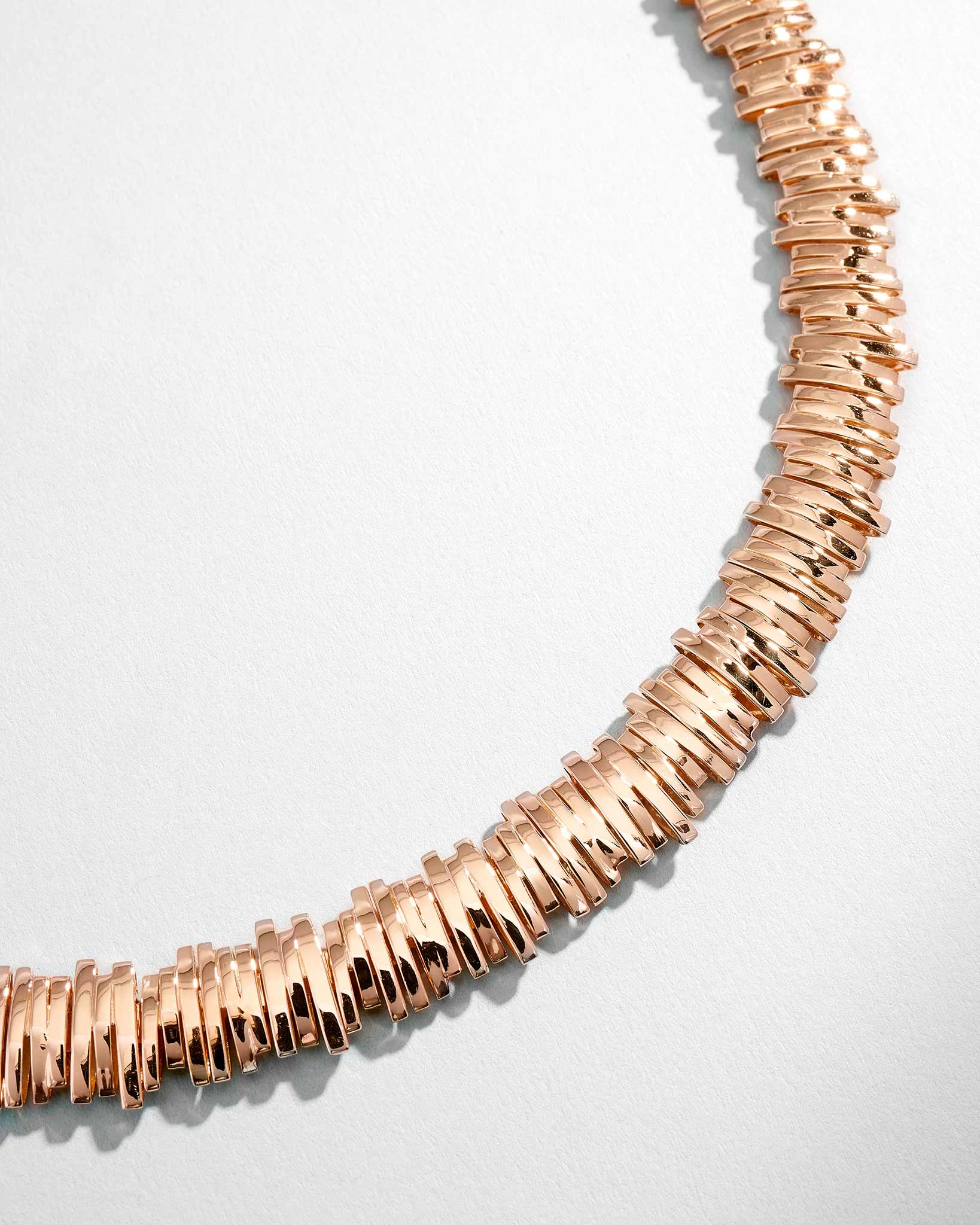 Suzanne Kalan Classic Gold Tennis Necklace in 18k rose gold