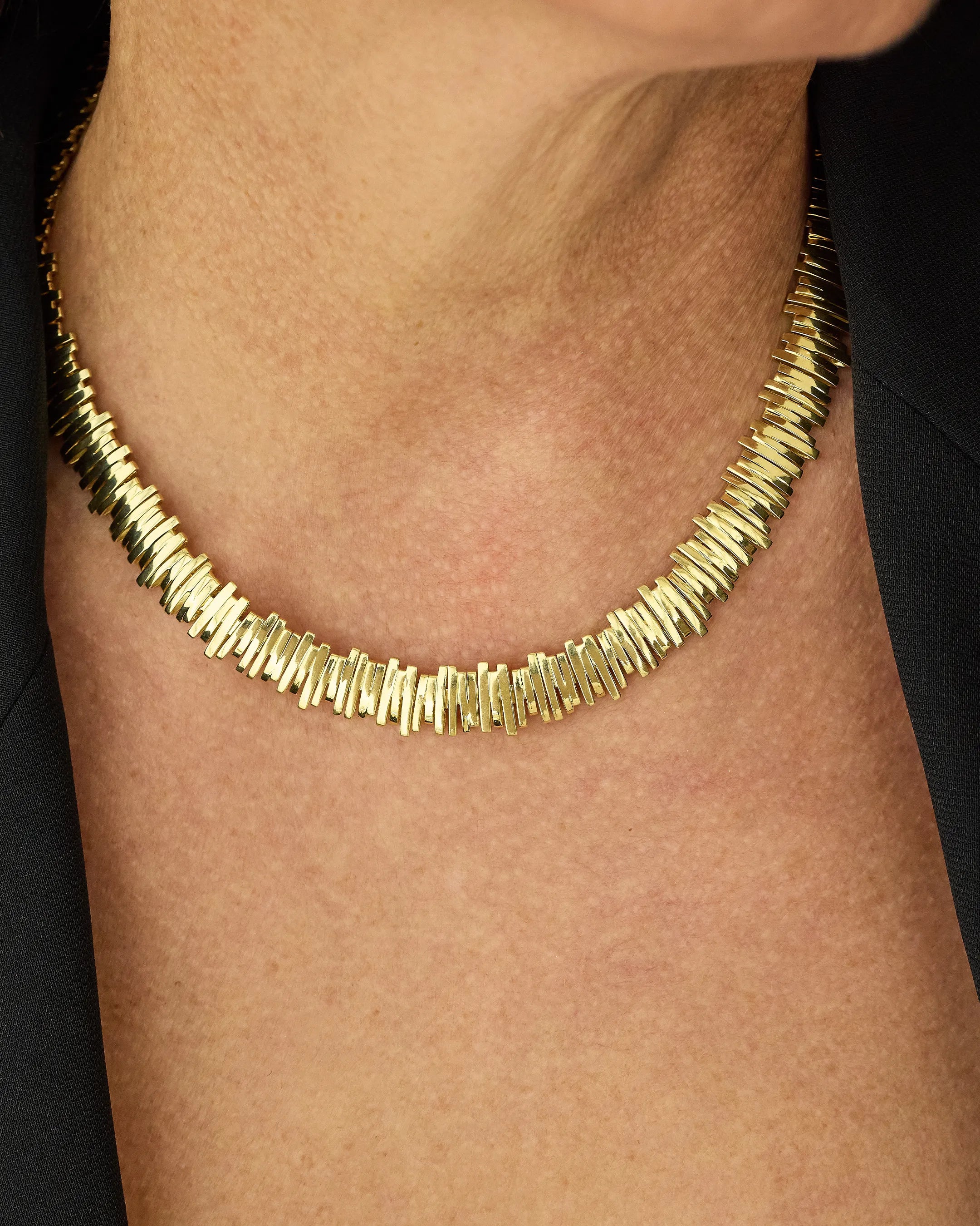 Classic Gold Tennis Necklace