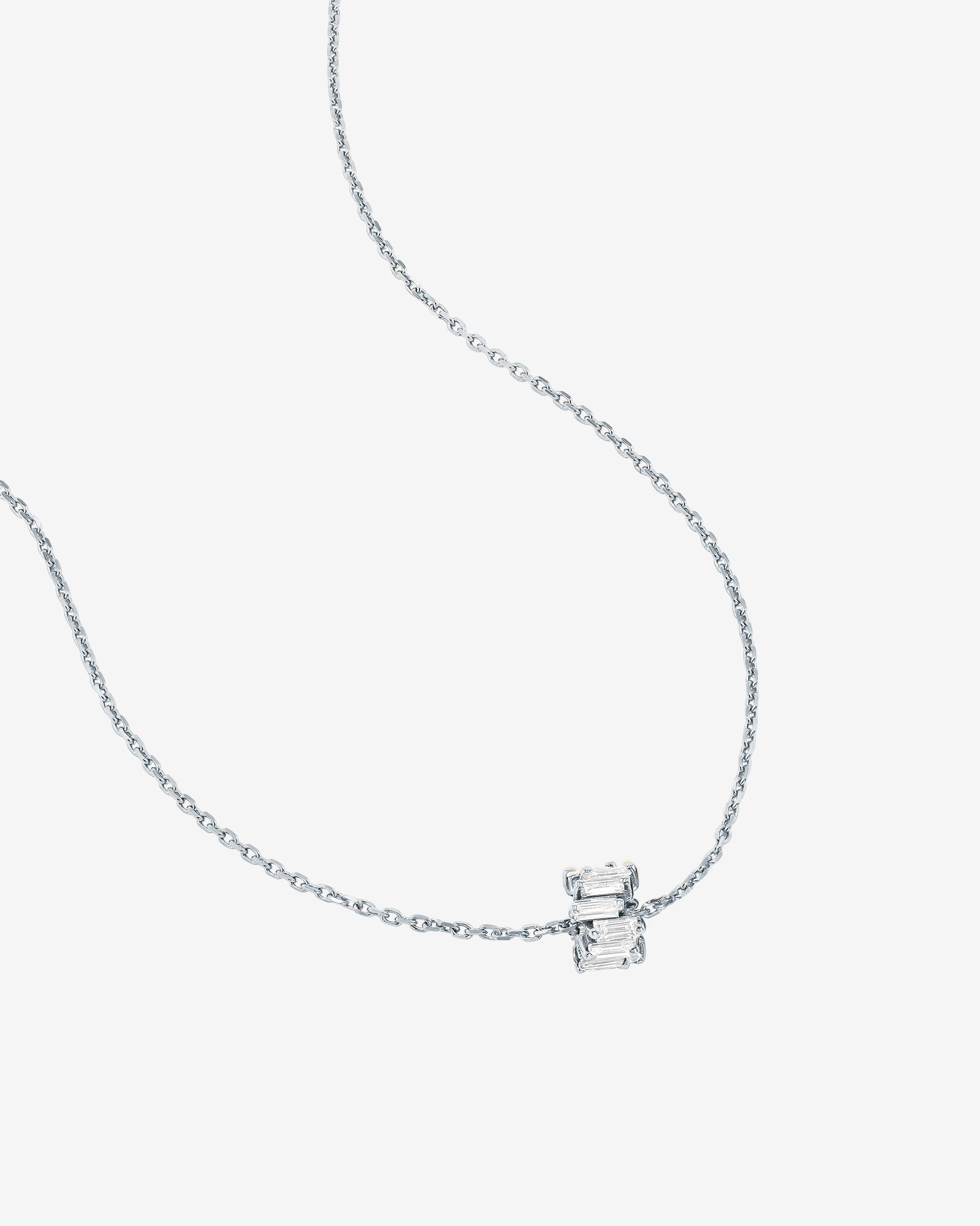 Suzanne Kalan Infinite Diamond Rondelle Pendant in 18k white gold