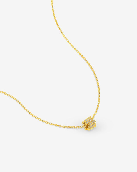 Infinite Pavé Diamond Mini Rondelle Pendant | Suzanne Kalan®