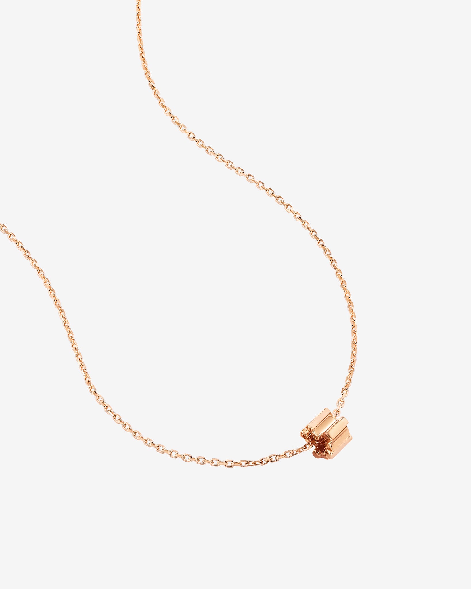Suzanne Kalan Infinite Golden Mini Rondelle Pendant in 18k rose gold