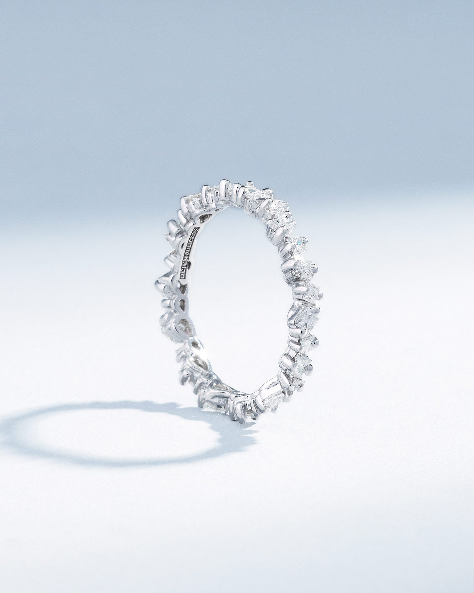 Suzanne Kalan La Fantaisie Cosmic Diamond Eternity Band in 18k white gold