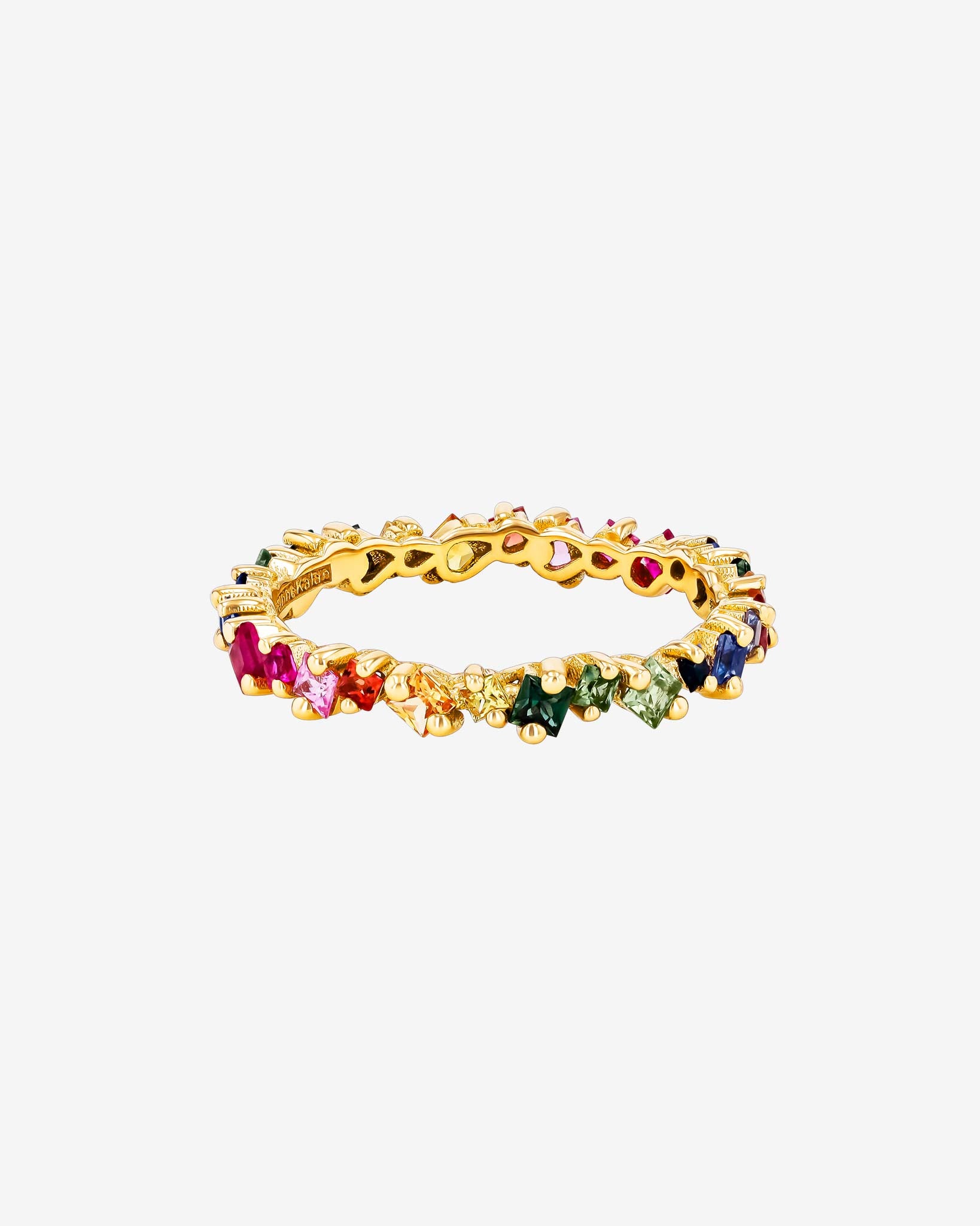 La Fantaisie Rainbow Sapphire Eternity Band | SUZANNE KALAN®