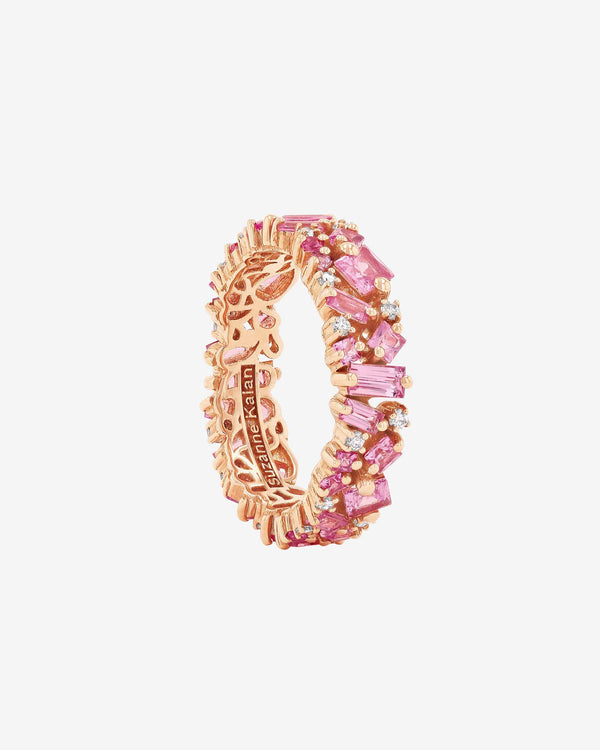 Suzanne Kalan La Fantaisie Pink Sapphire Eternity Band in 18k rose gold