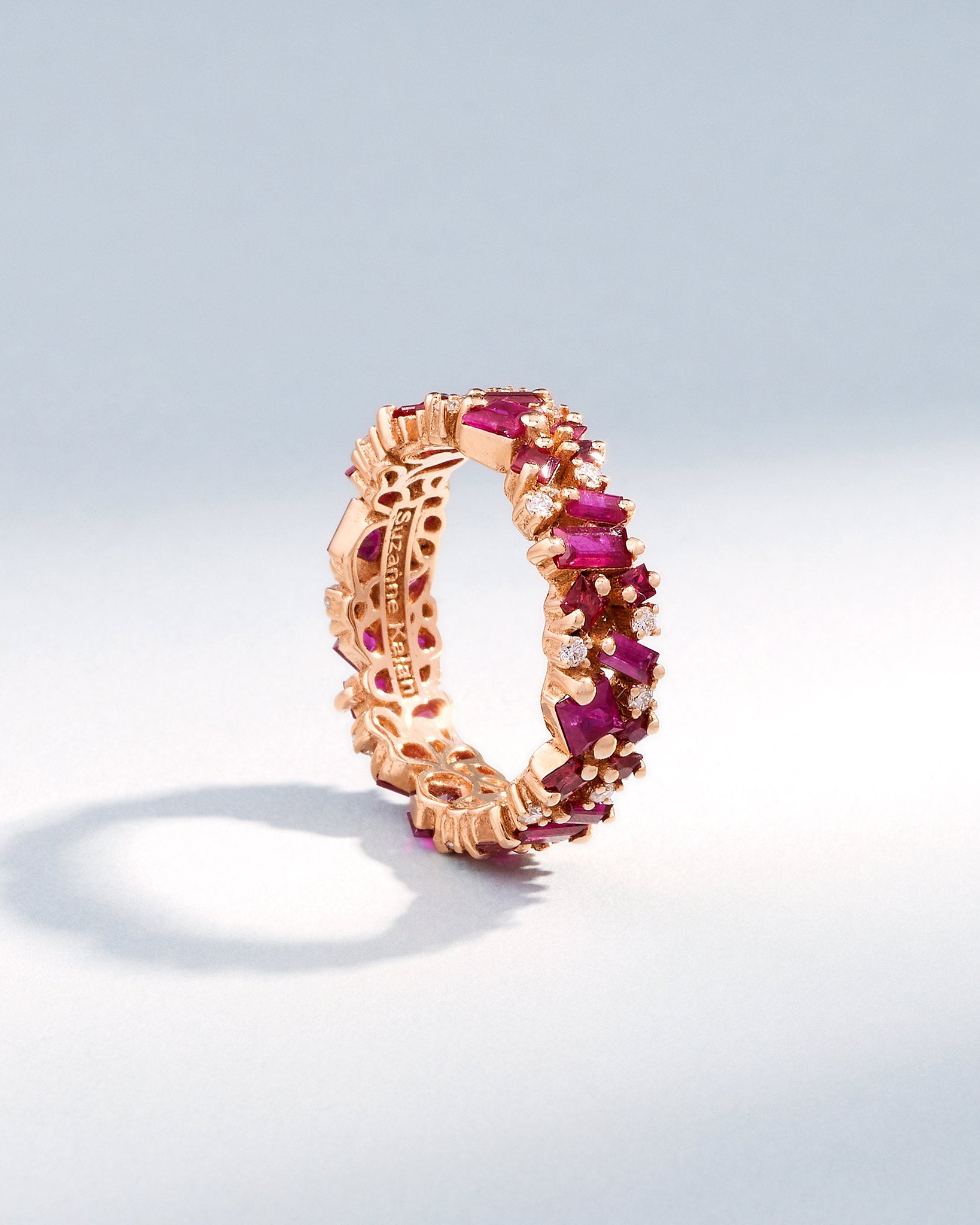 Suzanne Kalan La Fantaisie Ruby Eternity Band in 18k rose gold