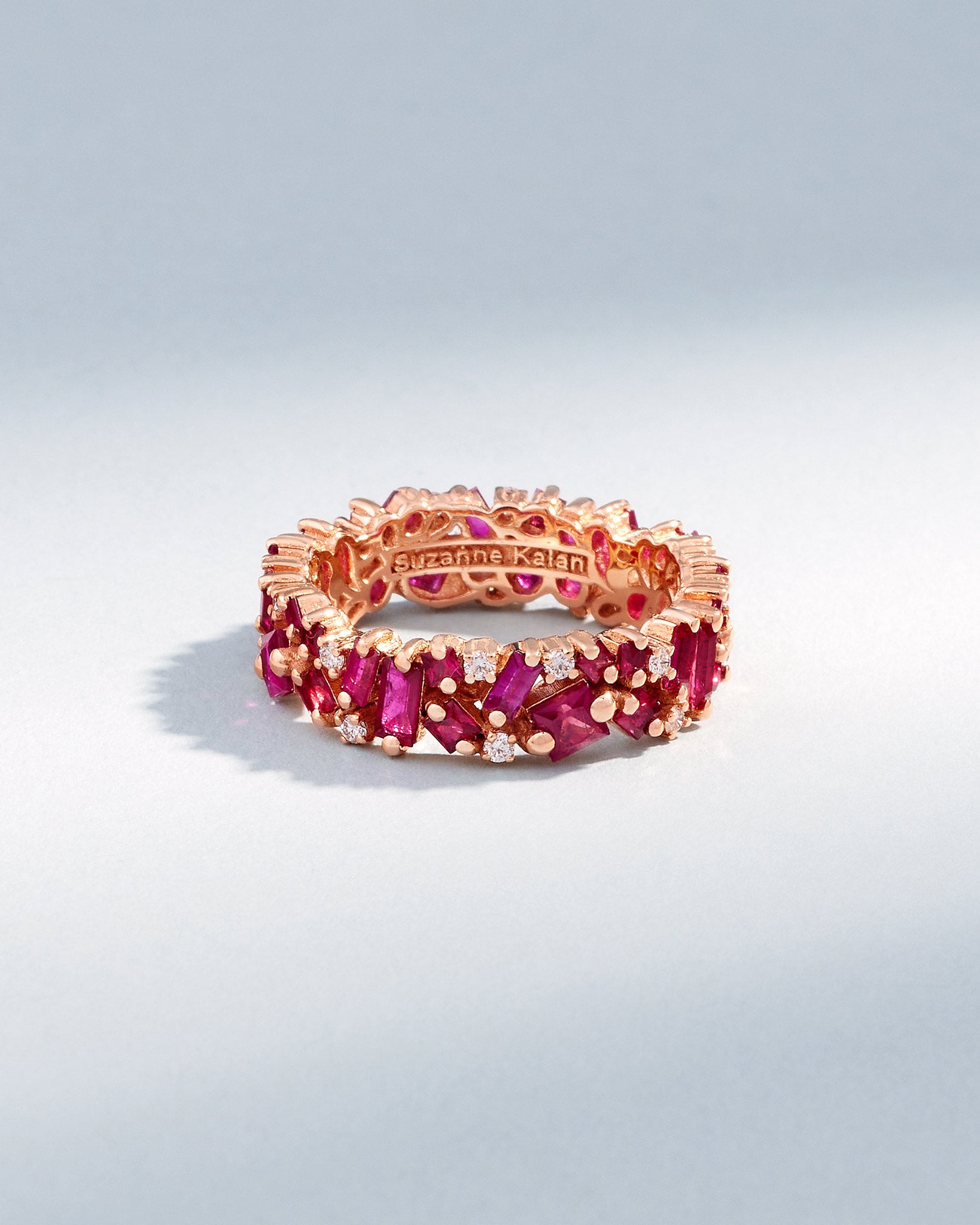 Suzanne Kalan La Fantaisie Ruby Eternity Band in 18k rose gold