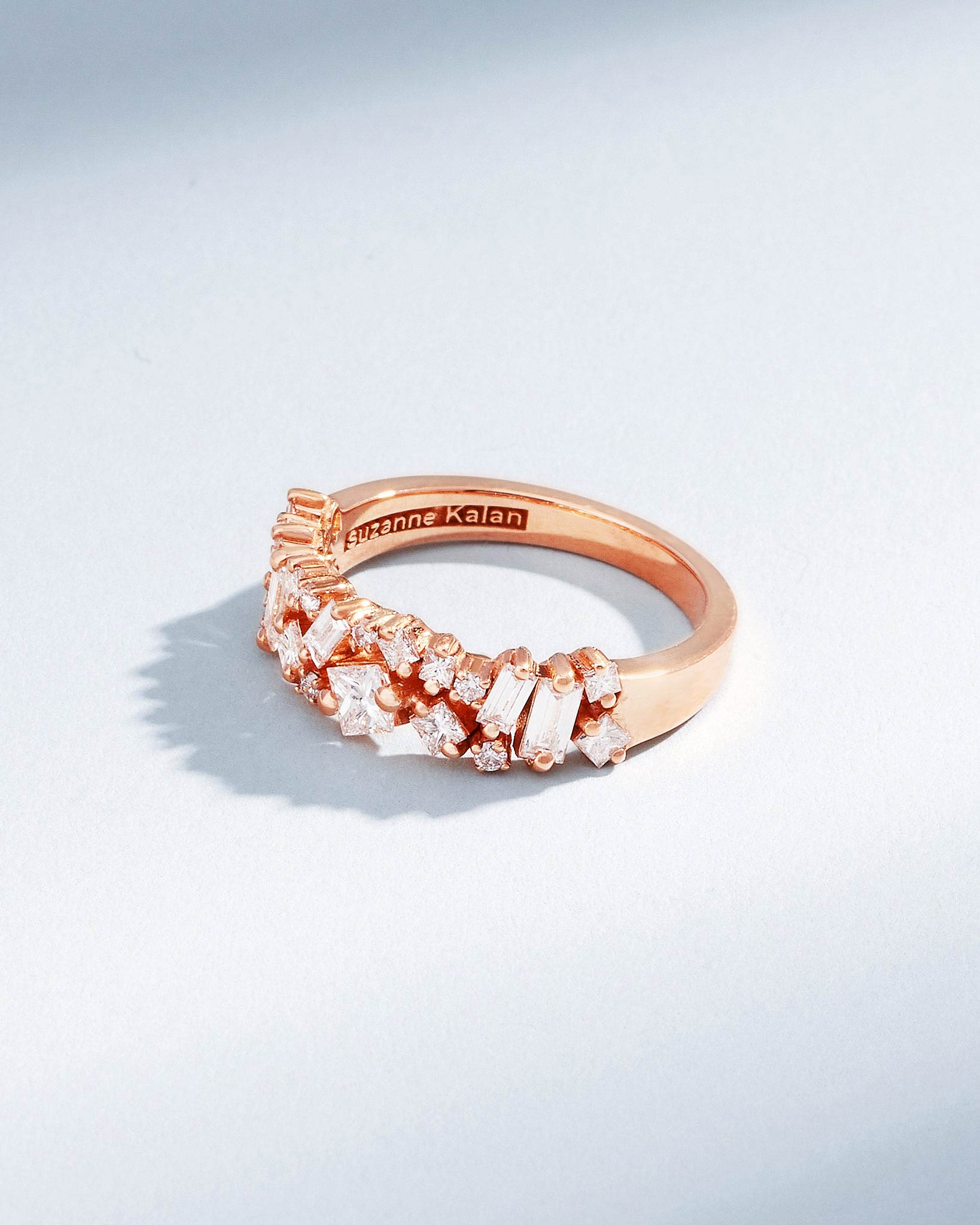 Suzanne Kalan La Fantaisie Diamond Half Band in 18k rose gold