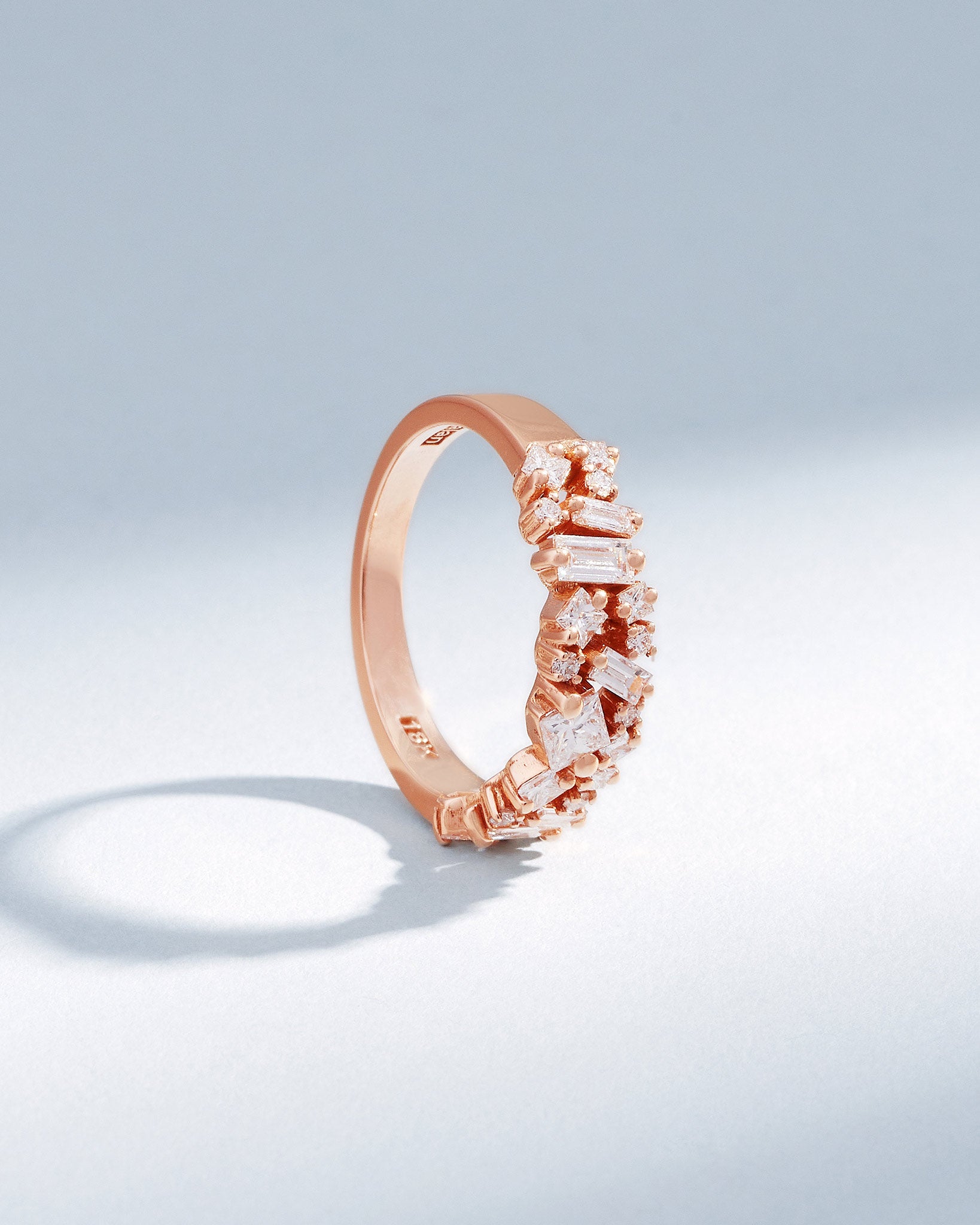 Suzanne Kalan La Fantaisie Diamond Half Band in 18k rose gold